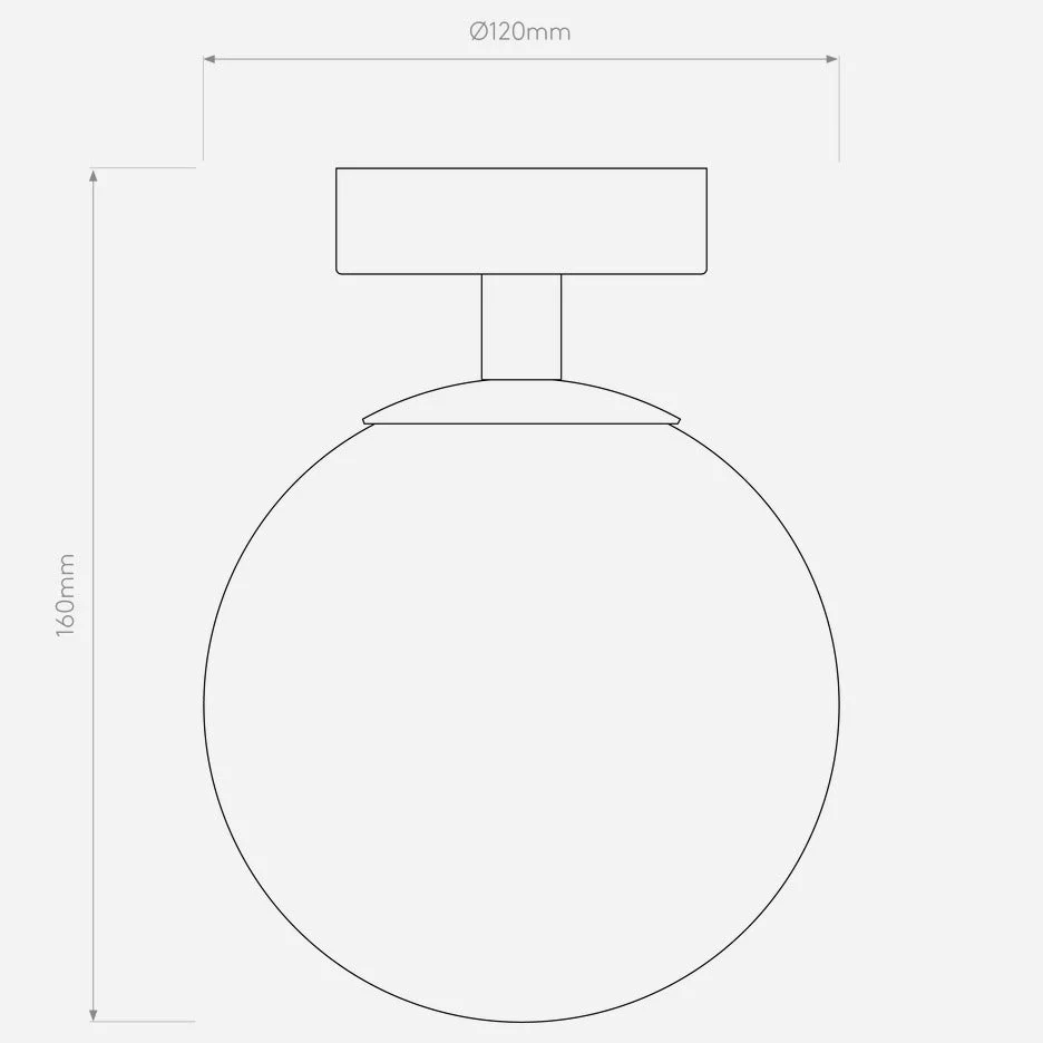 Denver Bathroom Ceiling Light IP44 - Polished Chrome / Black - Image 5