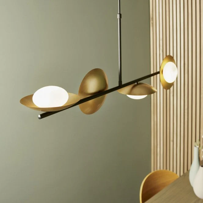 Satellite 4Lt Kitchen Island Pendant - Gold & Dark Bronze - Image 3