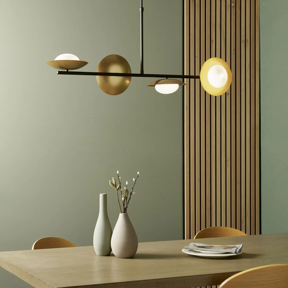 Satellite 4Lt Kitchen Island Pendant - Gold & Dark Bronze - Image 6