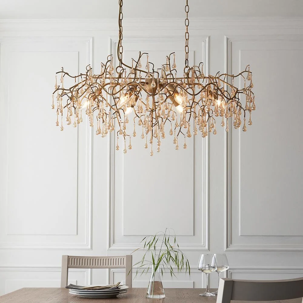 Athena 6L Kitchen Island Light - Aged Gold & Champagne Finish - Image 2