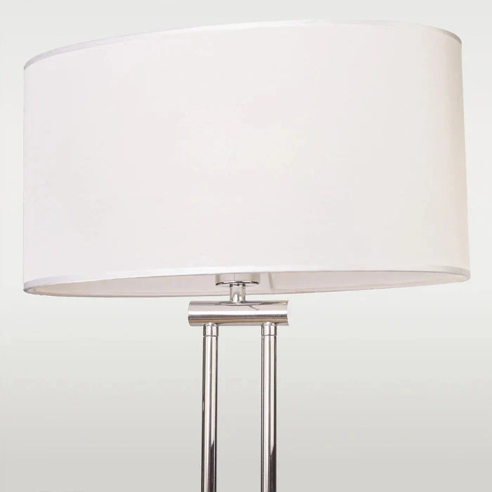 Athens Floor Lamp White Chrome Finish - Image 2
