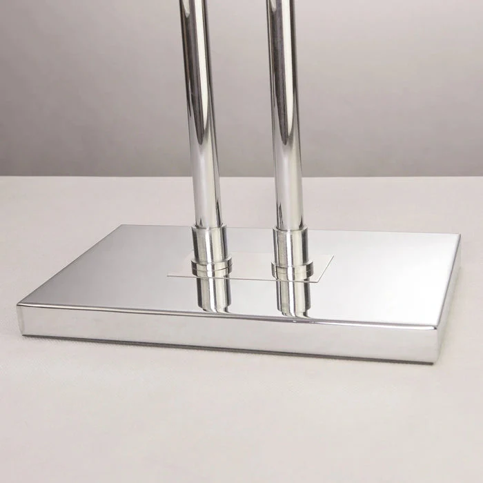 Athens Floor Lamp White Chrome Finish - Image 4