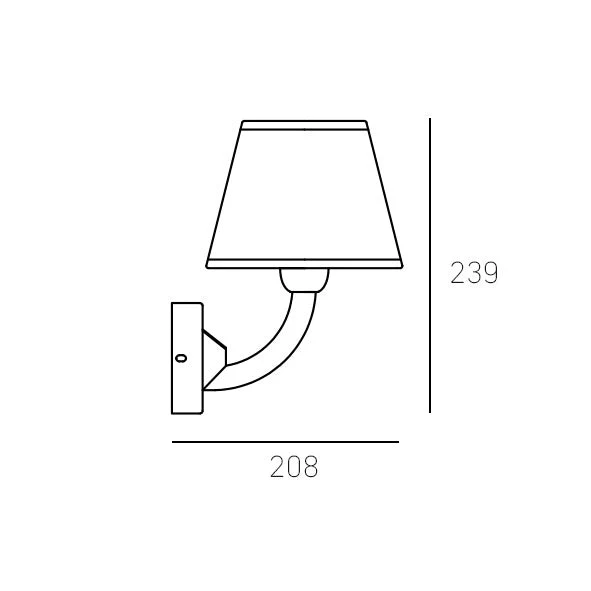 Atlanta 1Lt Wall Lamp - Nickel/Gold - Image 3