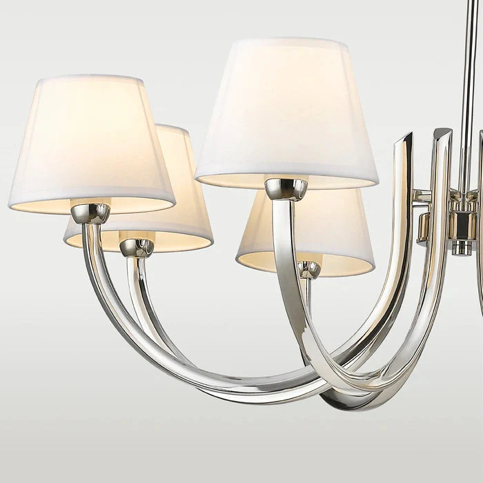 Atlanta 8Lt Multi-Arm Pendant - Polished Nickel - Image 3
