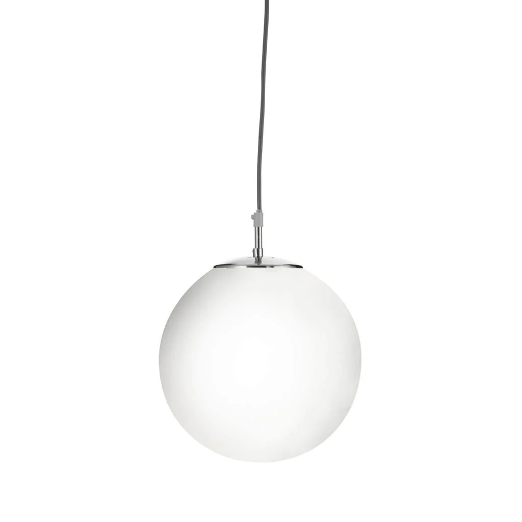 Atom Pendant Various Sizes - Satin Silver/ Satin  Brass & Opal Glass - Image 6