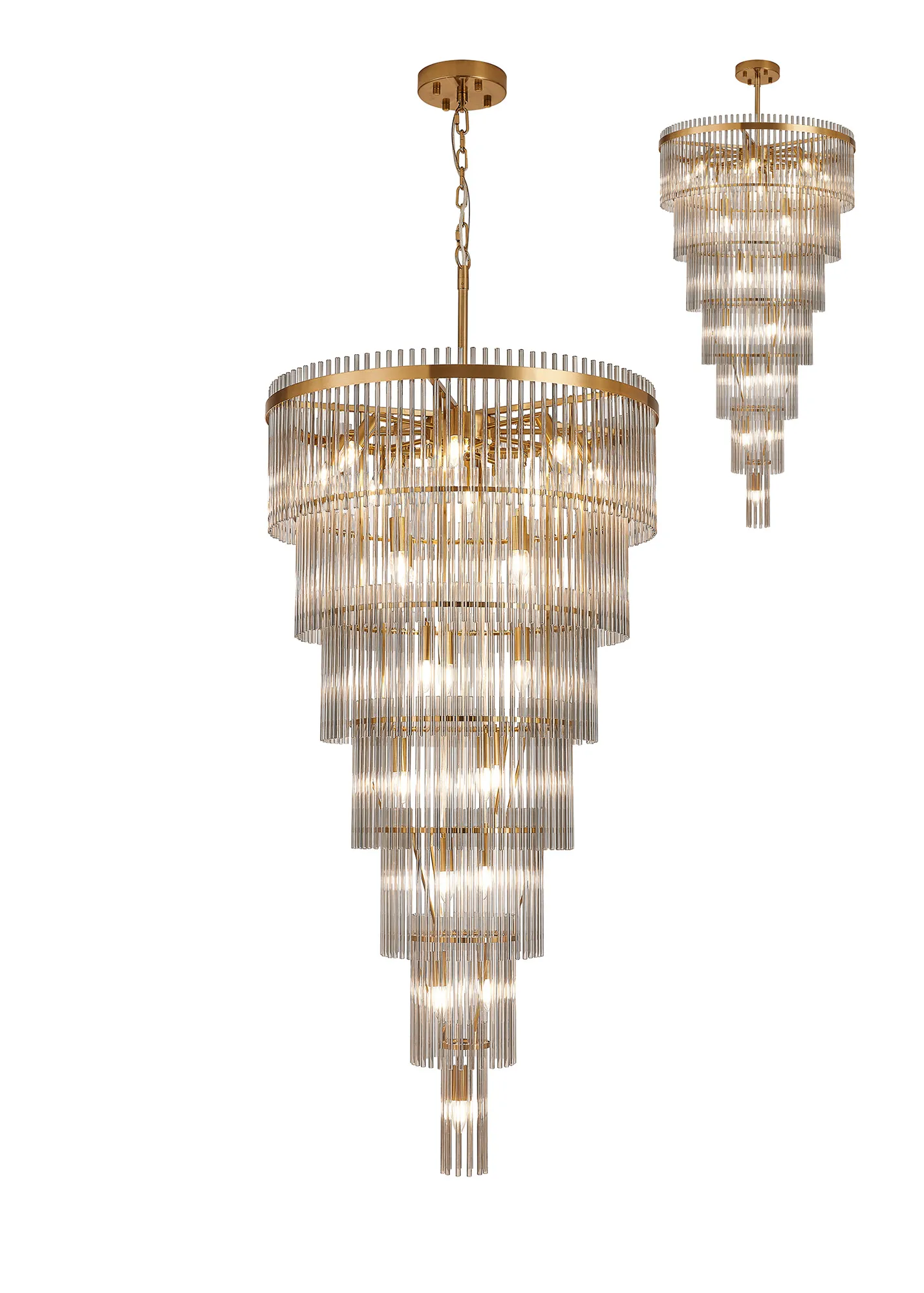 Colmar 23Lt Pendant/Fixed Ceiling Chandelier - Various Colours - Image 2