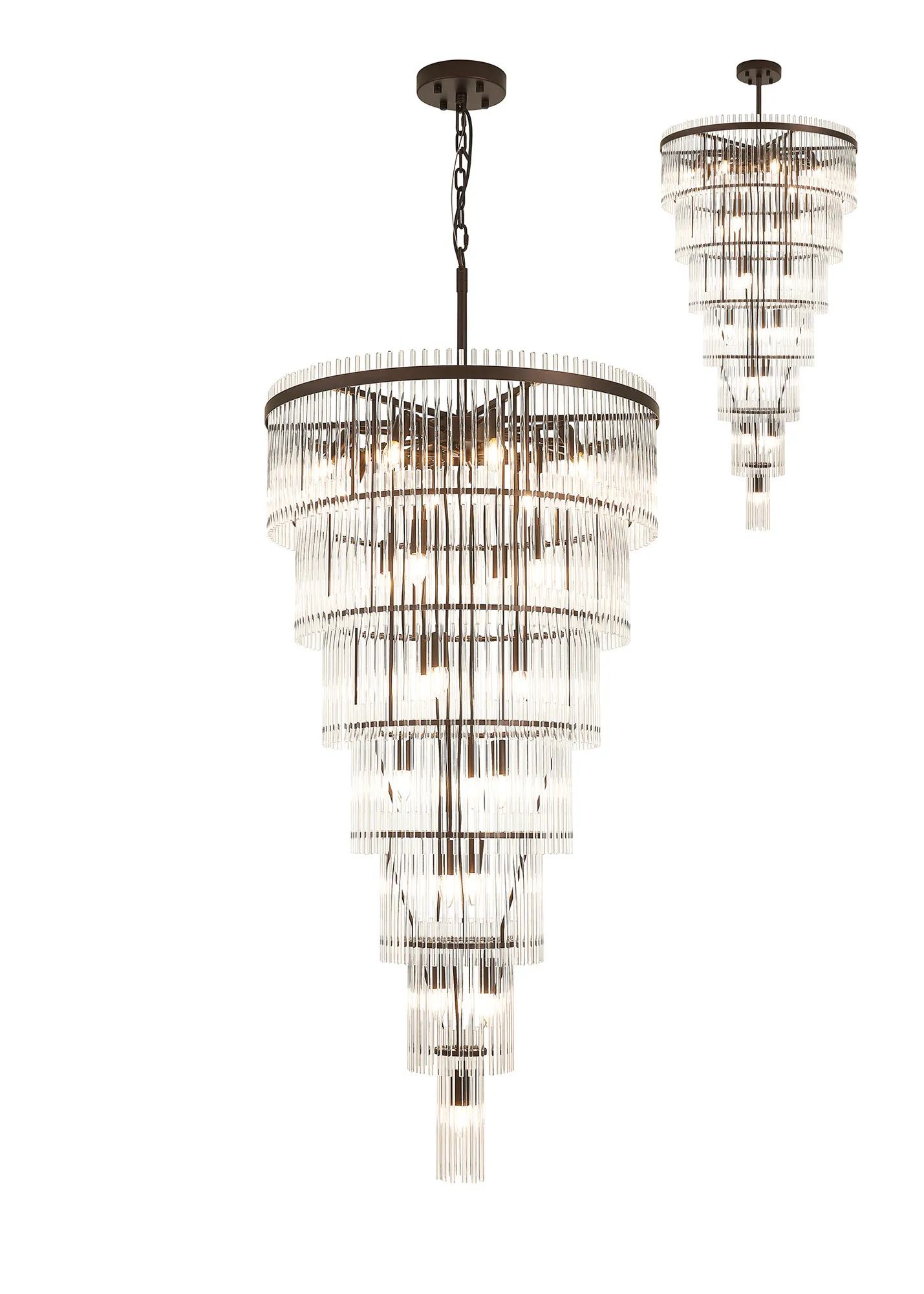 Colmar 23Lt Pendant/Fixed Ceiling Chandelier - Various Colours - Image 3