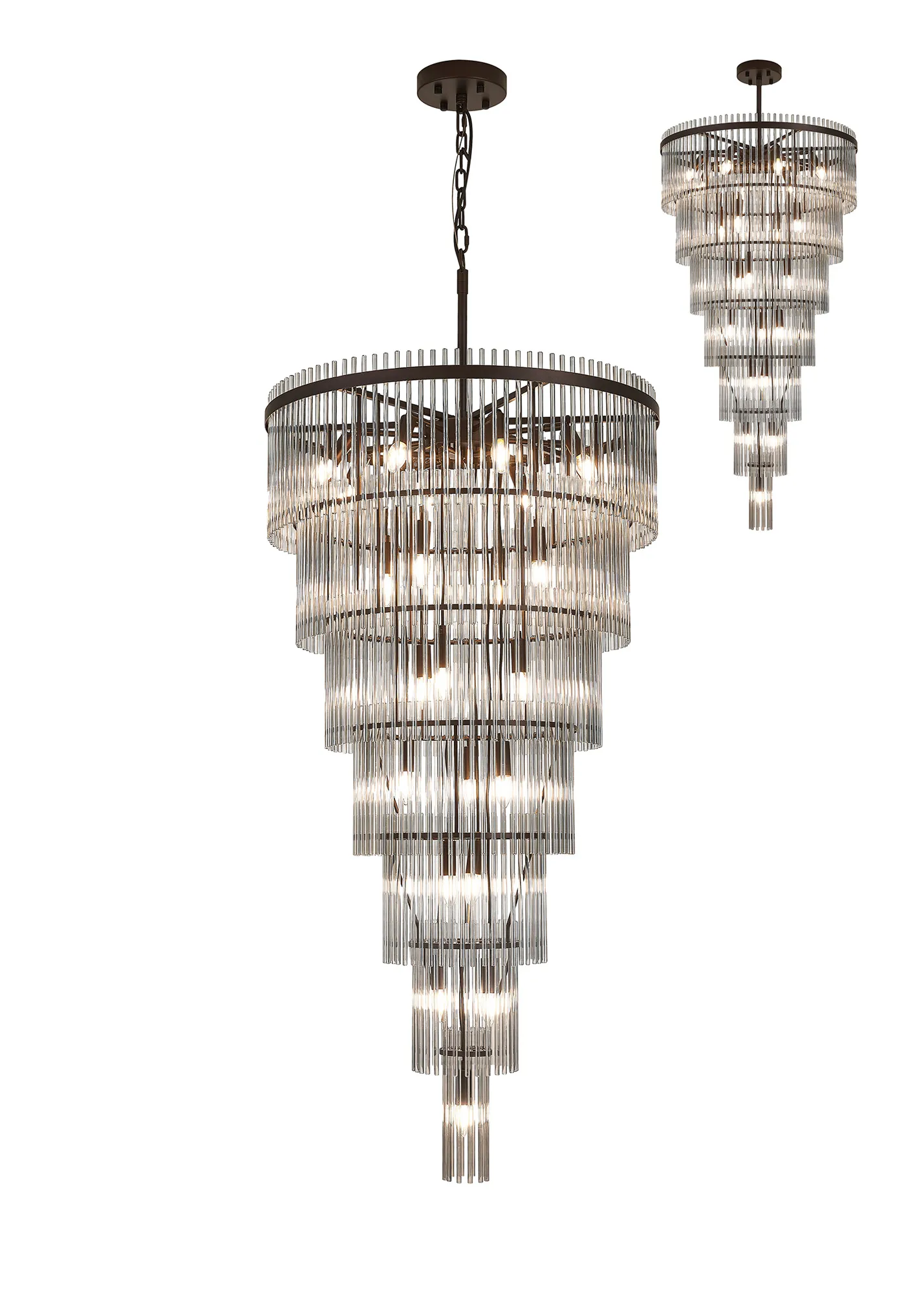 Colmar 23Lt Pendant/Fixed Ceiling Chandelier - Various Colours - Image 4