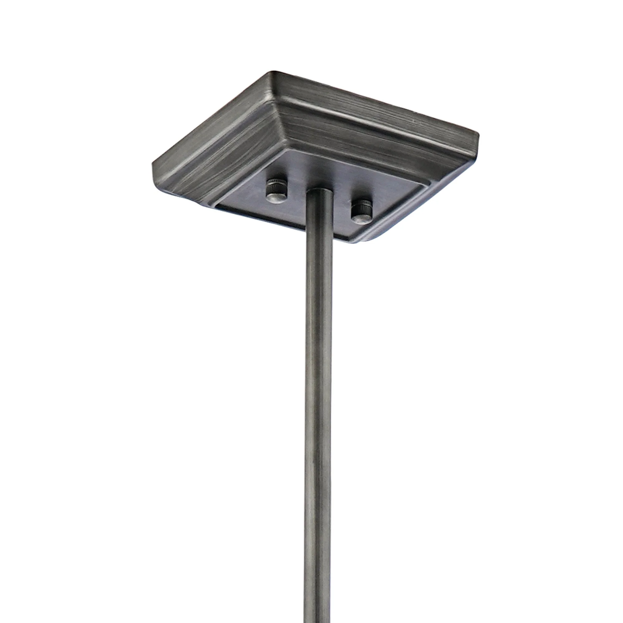 Attica Fixed Crystal Centre Ceiling Light/Semi Flush Light, 4/6/12Lt x E14, Pewter & Clear & Grain Glass - Image 6