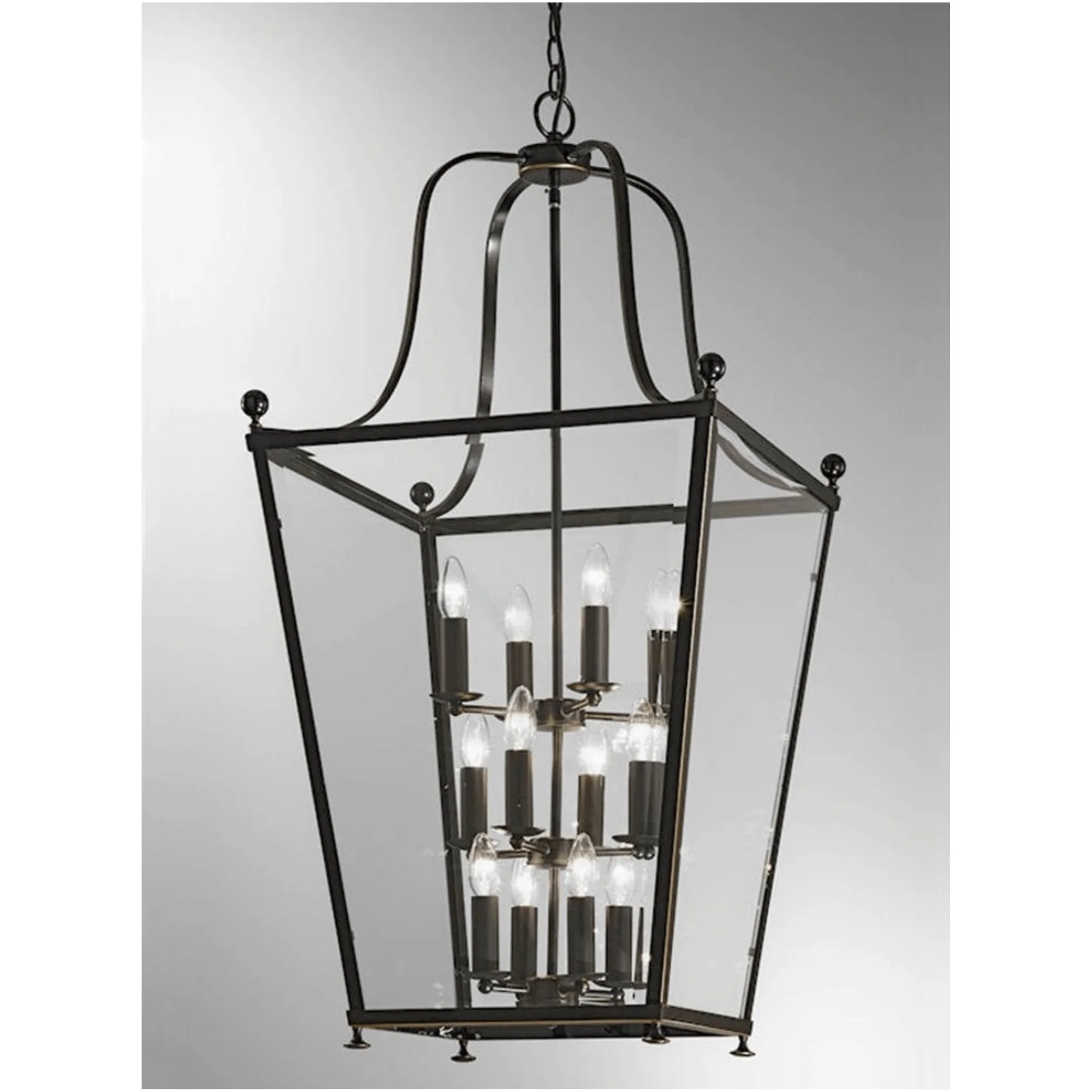 Atticus 4/8/12Lt Lantern Silver/Black & Bronze Finish - Image 4