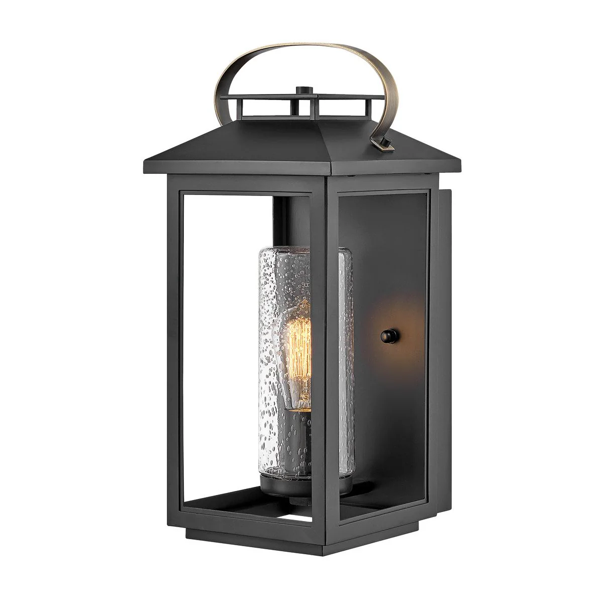 Atwater 1 Light Small/Medium/Large Wall Lantern - Black E27 IP44 - Image 3