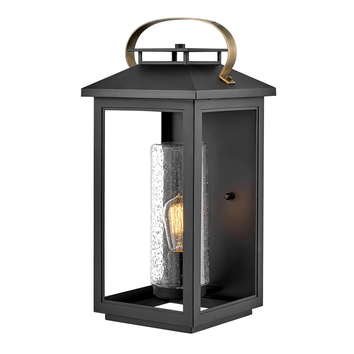 Atwater 1 Light Small/Medium/Large Wall Lantern - Black E27 IP44 - Image 5