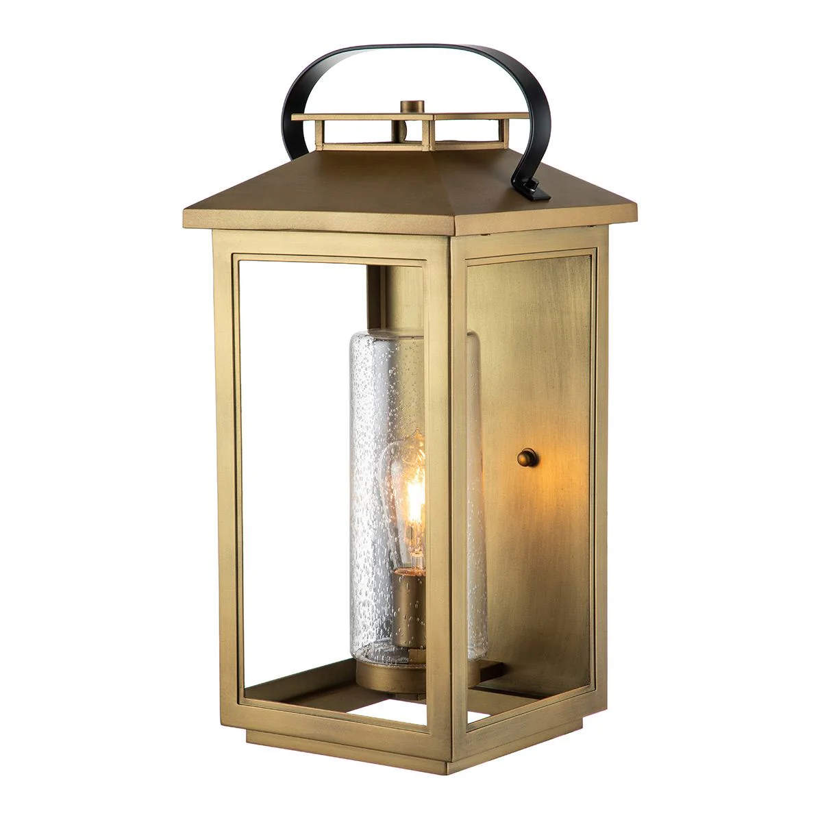 Atwater 1 Light Small/Medium/Large Wall Lantern - Black E27 IP44 - Image 6