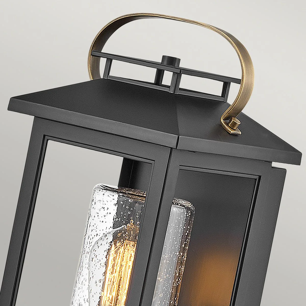 Atwater 1 Light Small/Medium/Large Wall Lantern - Black E27 IP44 - Image 7