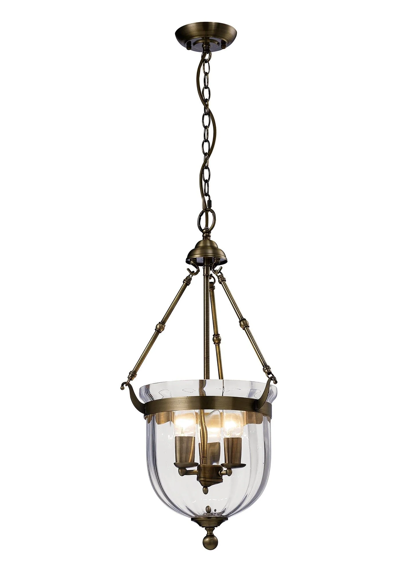 Aubrey Pendant 1/3 Light Polished Chrome/Antique Brass-Finish - Image 10