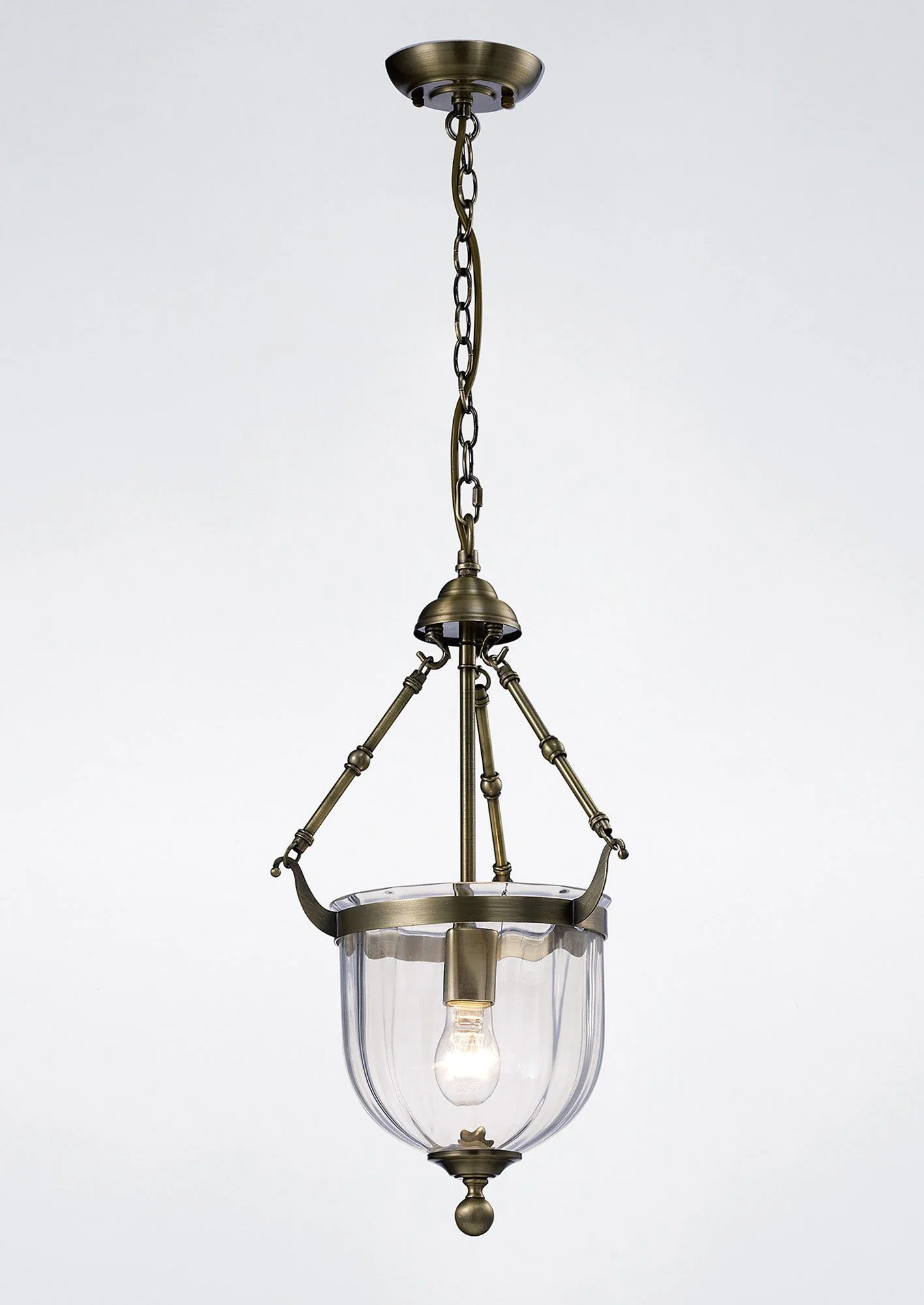 Aubrey Pendant 1/3 Light Polished Chrome/Antique Brass-Finish - Image 5