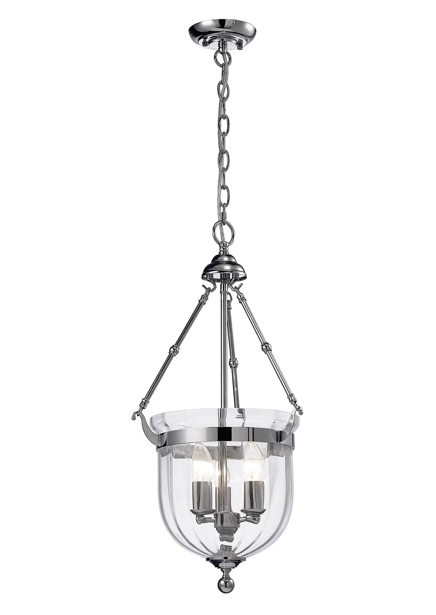Aubrey Pendant 1/3 Light Polished Chrome/Antique Brass-Finish - Image 8