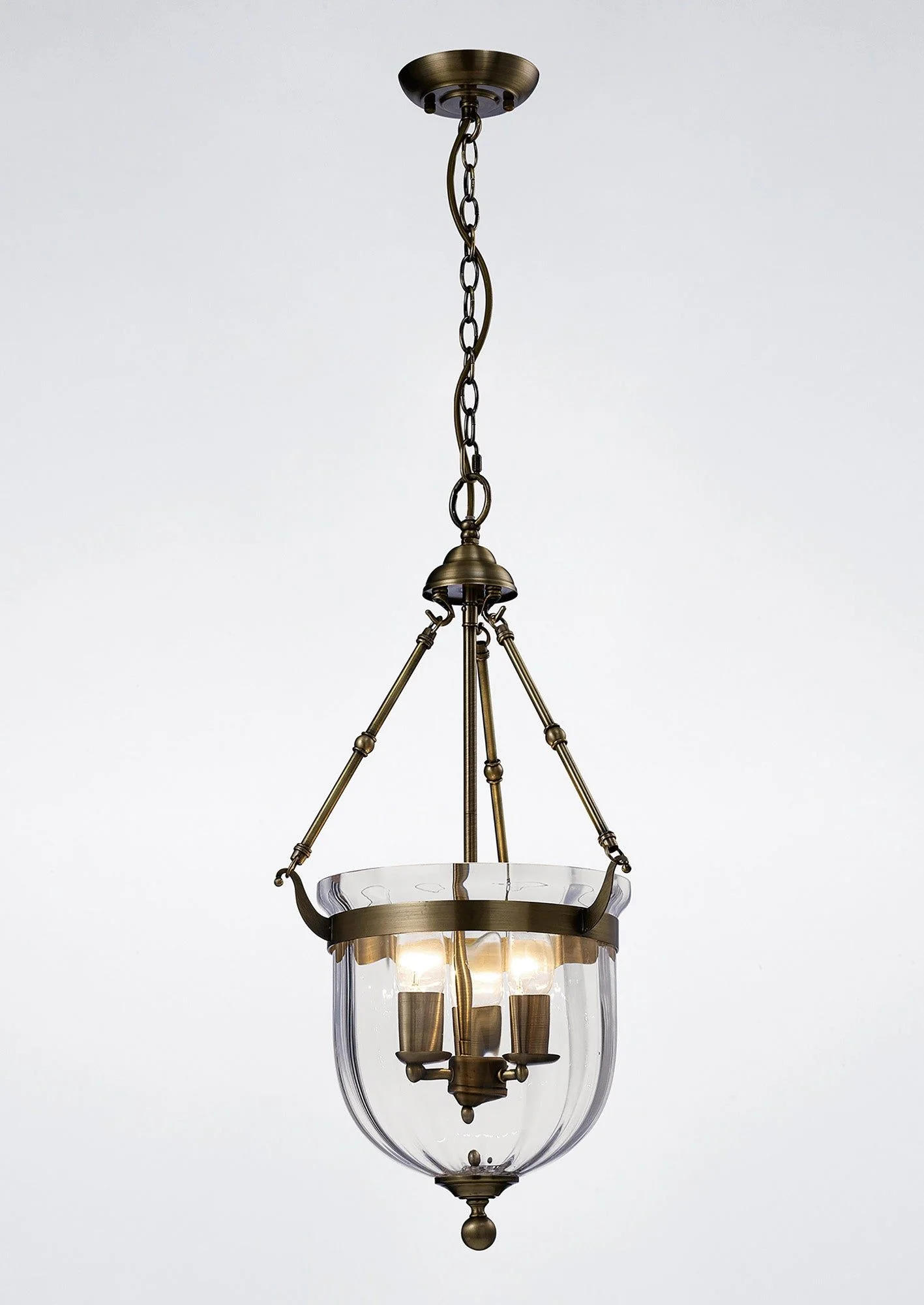 Aubrey Pendant 1/3 Light Polished Chrome/Antique Brass-Finish - Image 9