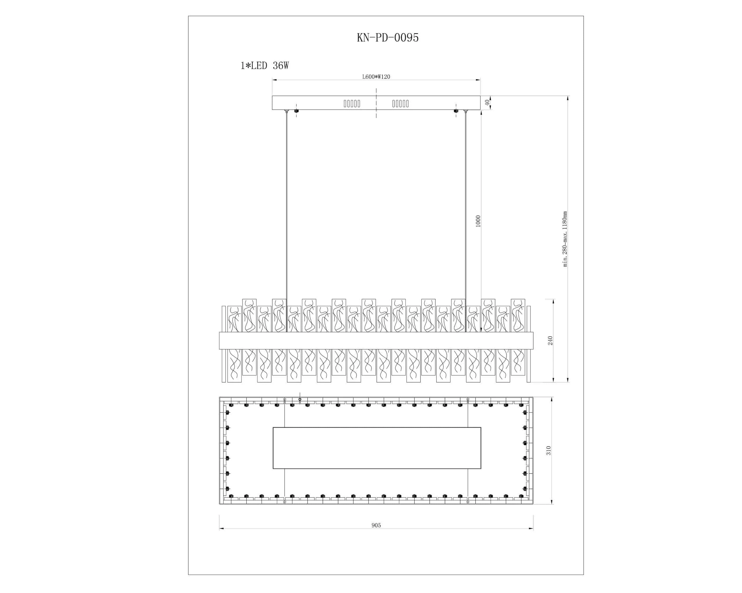 Aura Pendant Lamp Integrated LED - Image 5