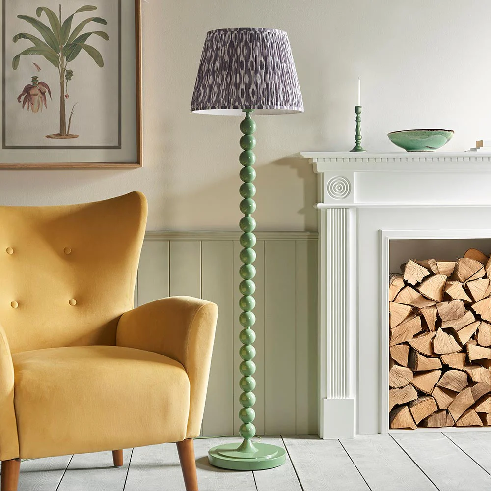 Auralis Ikat Floor Lamp In Various Finishes E27 - Image 12