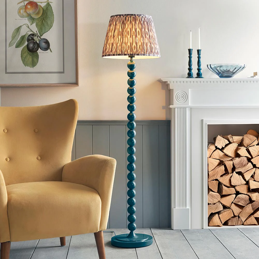 Auralis Ikat Floor Lamp In Various Finishes E27 - Image 20