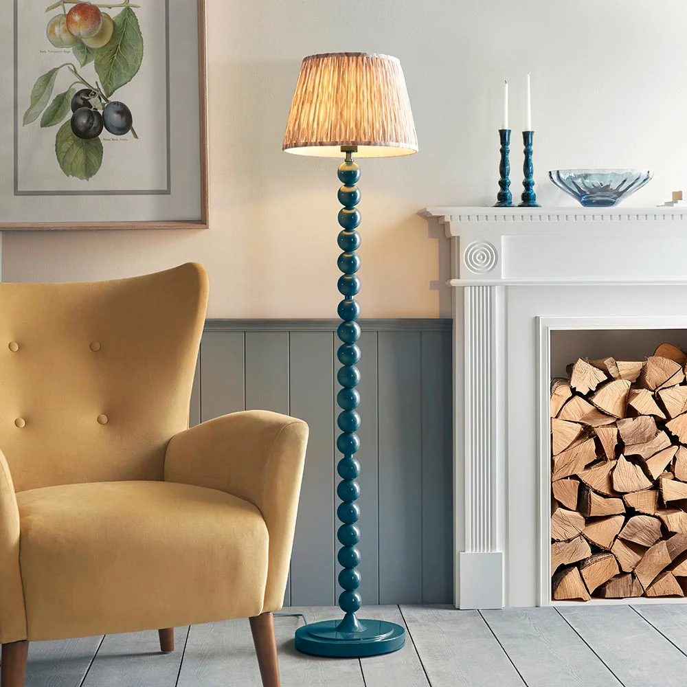 Auralis Ikat Floor Lamp In Various Finishes E27 - Image 204