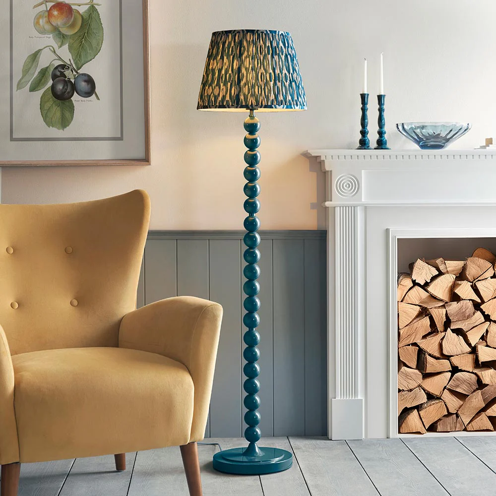 Auralis Ikat Floor Lamp In Various Finishes E27 - Image 94