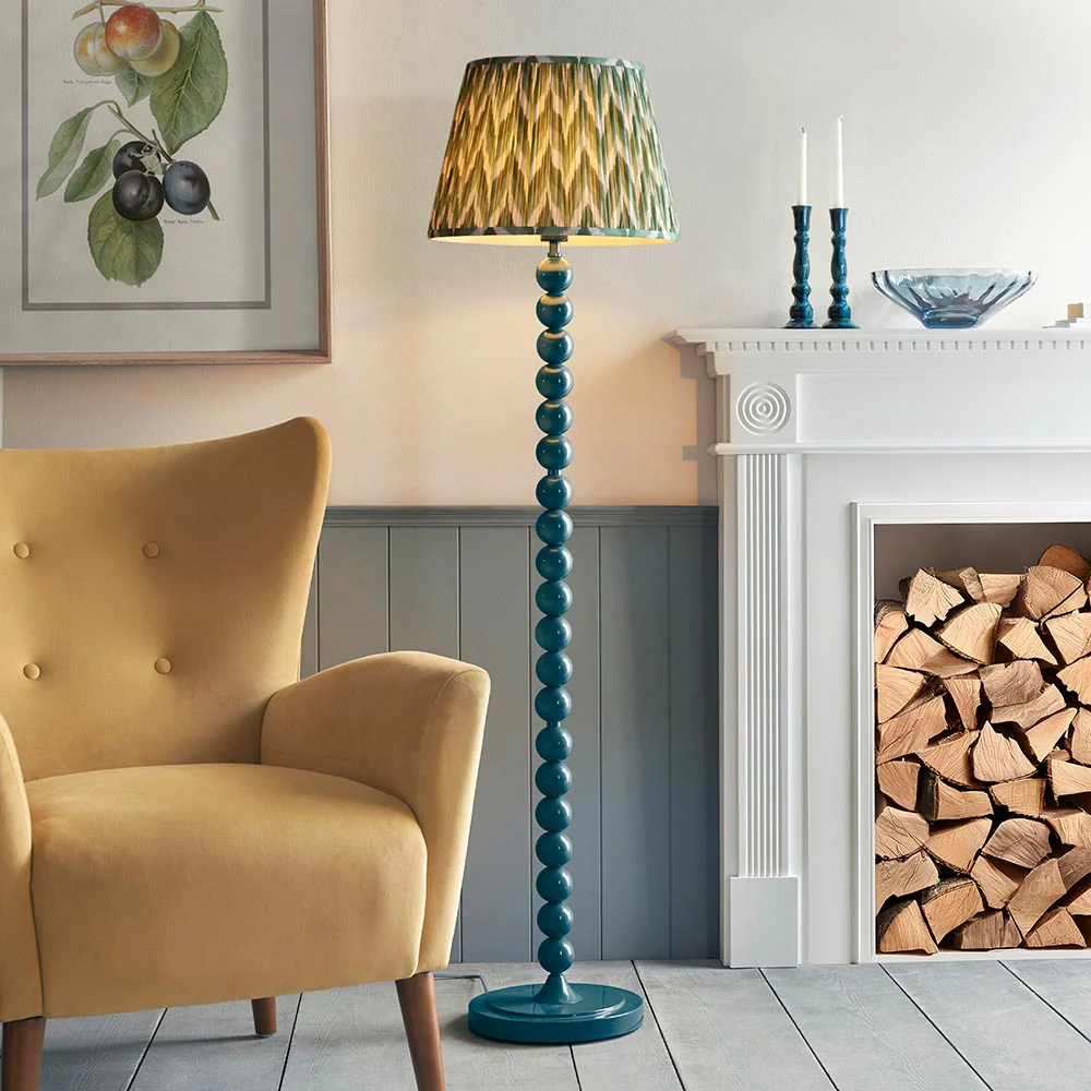 Auralis Zigzag Floor Lamp In Various Finishes E27 - Image 62