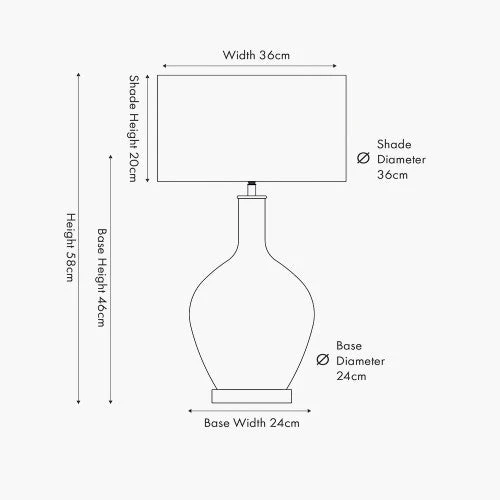 Aurora Speckled White Glass Table Lamp - Image 3