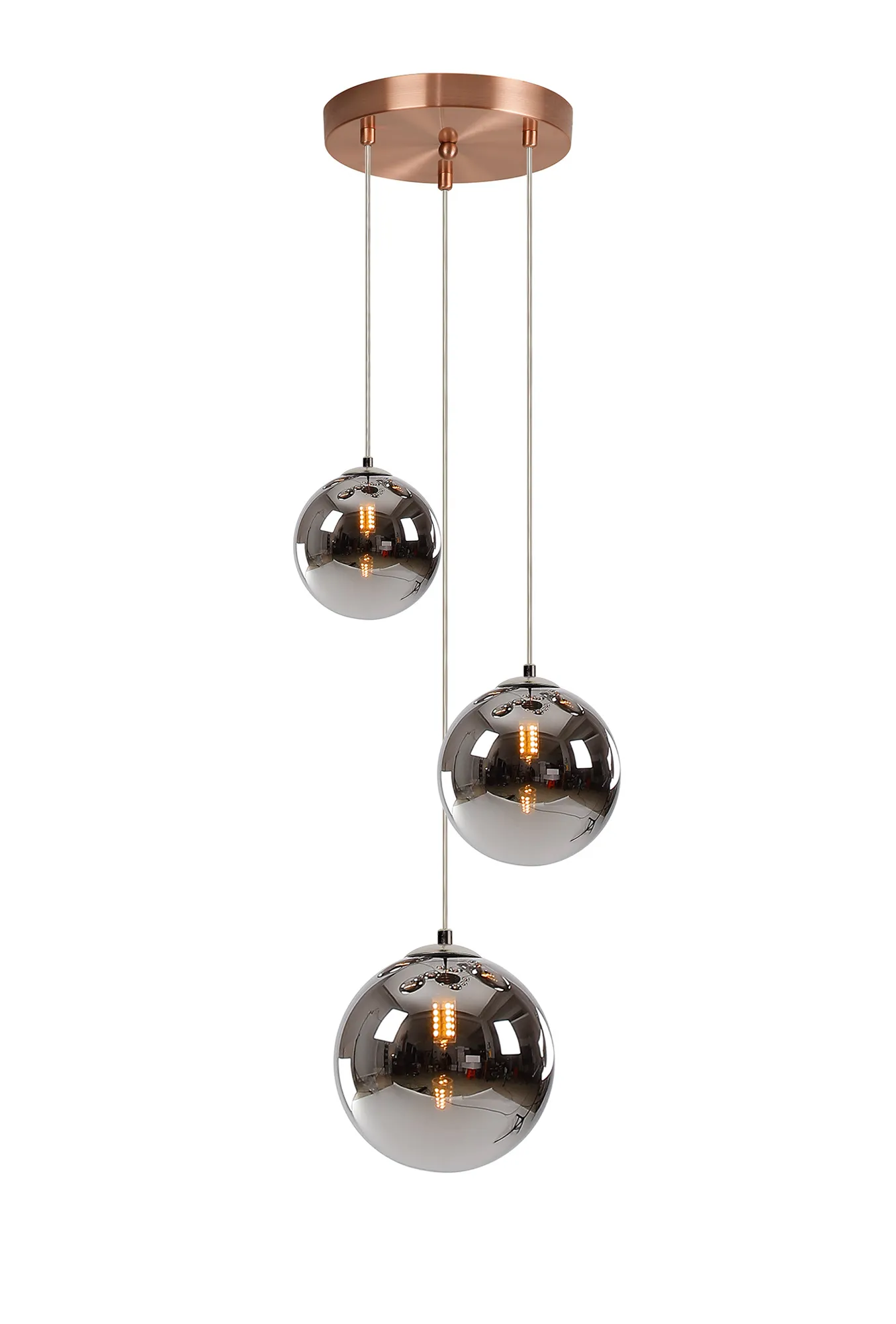 Seville 31cm Round Pendant, 3 x G9 - Image 11