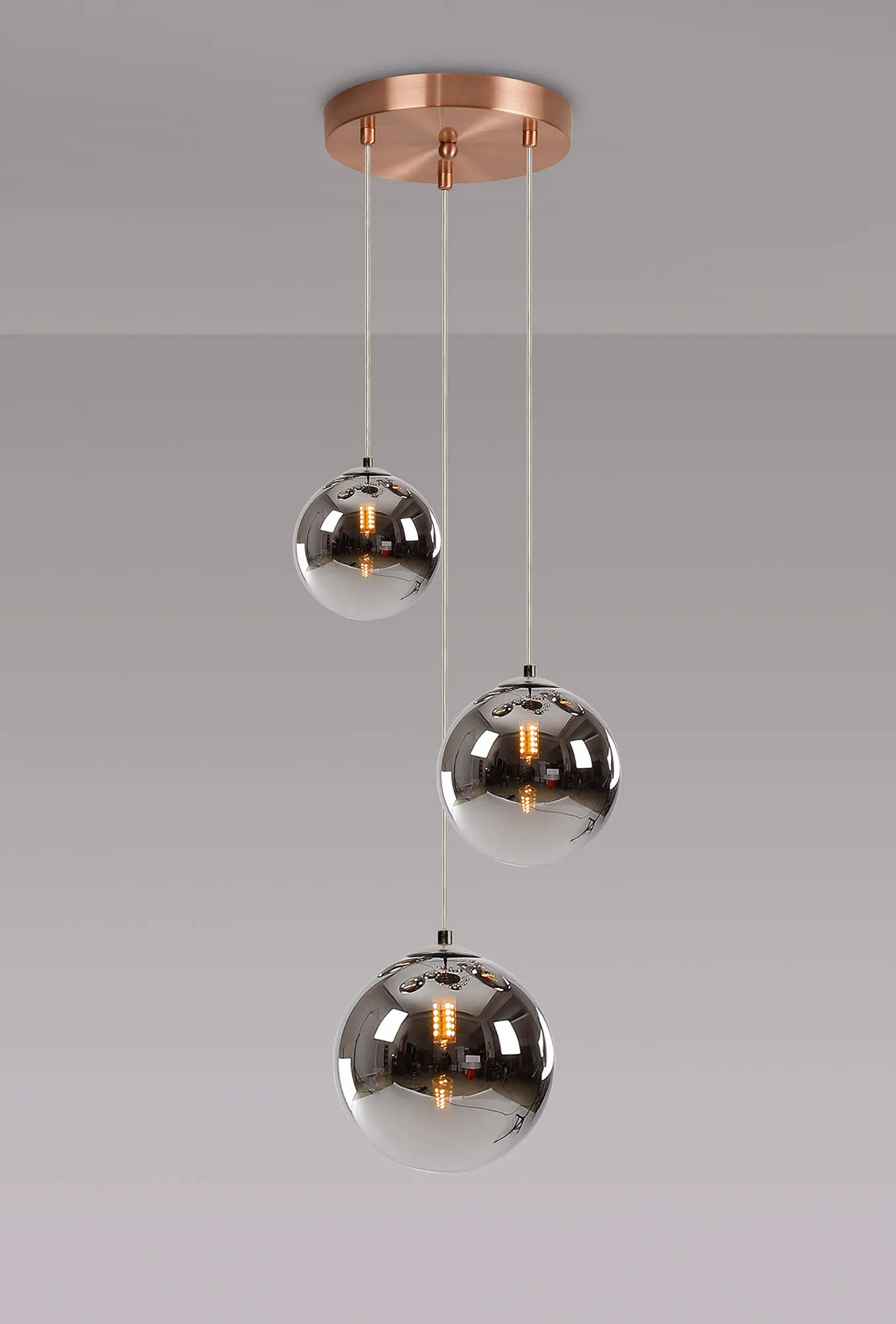 Seville 31cm Round Pendant, 3 x G9 - Image 12