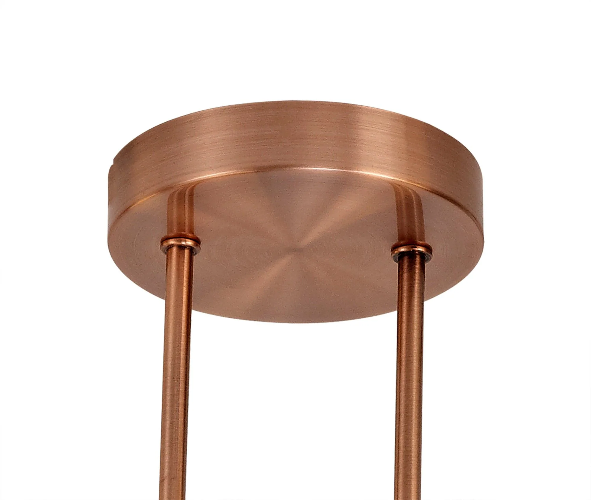 Seville Semi Flush 4lt Ceiling Light, Copper & Opal/Polished Chrome & Iridescent/Polished Chrome & Black, Smoked Glass - Image 2