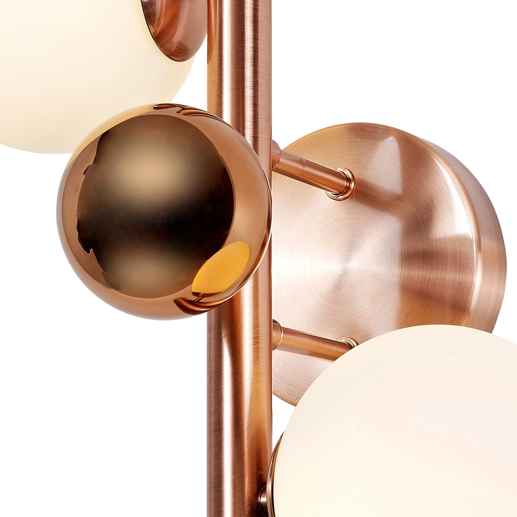 Seville Wall Light, 2Lt x G9, Copper & Opal/Polished Chrome & Iridescent/Polished Chrome & Black, Smoked Glass IP20 - Image 3