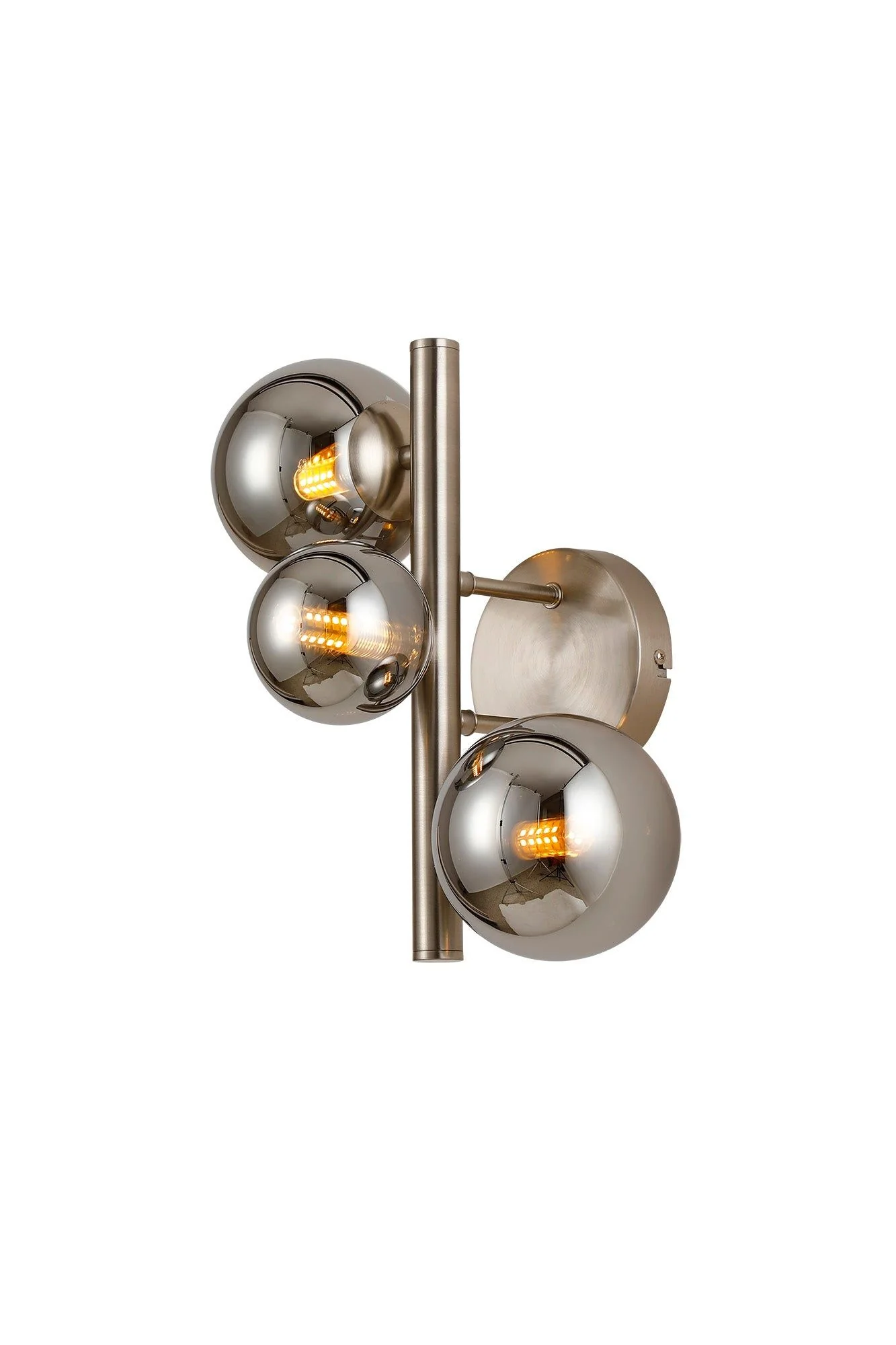 Seville 3 Lt Wall Light, Gold/Black/Nickel - Various Shade Finishes - Image 11