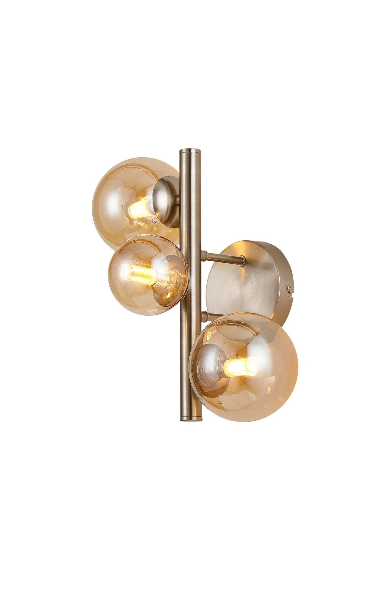 Seville 3 Lt Wall Light, Gold/Black/Nickel - Various Shade Finishes - Image 2