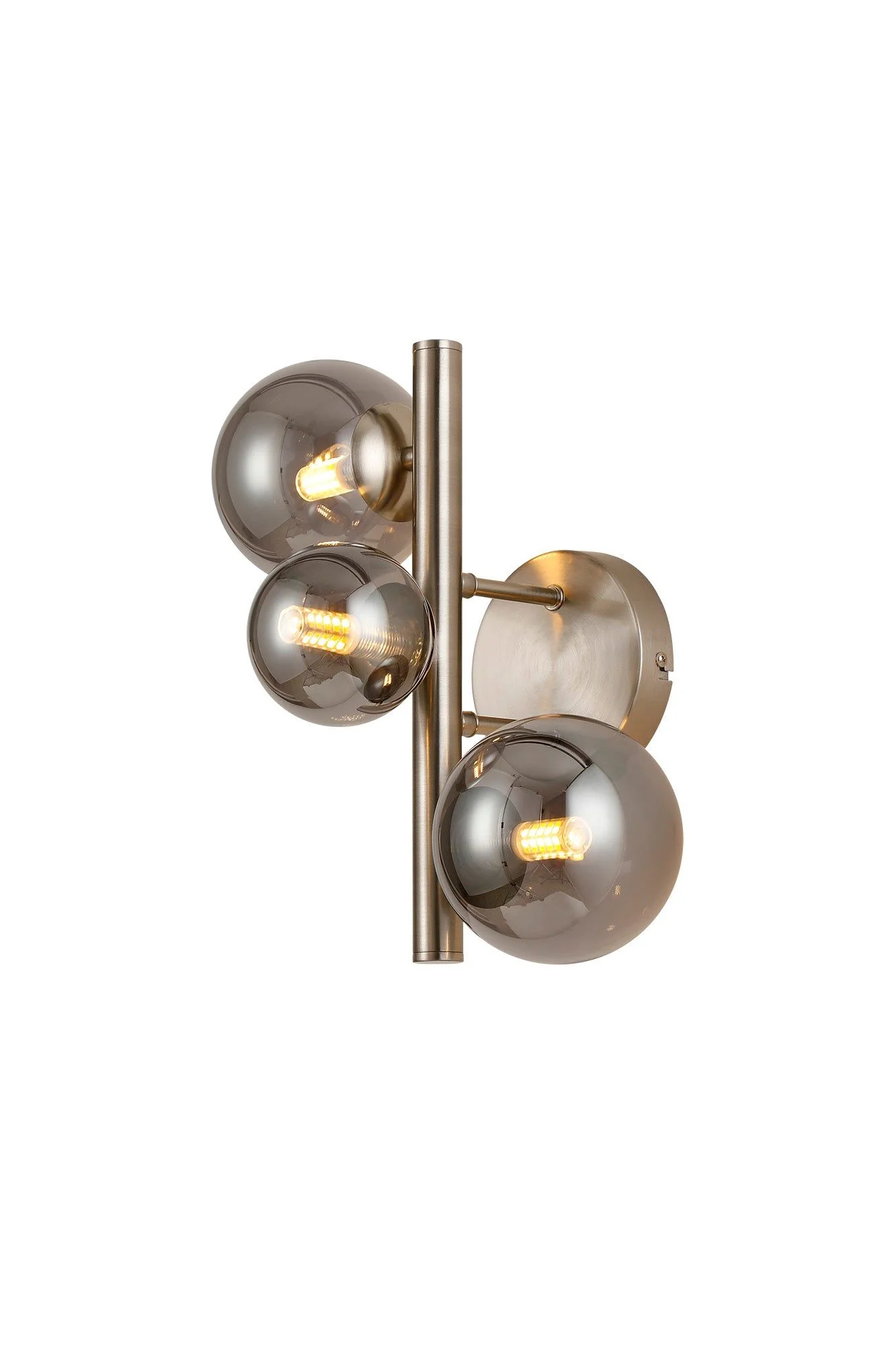 Seville 3 Lt Wall Light, Gold/Black/Nickel - Various Shade Finishes - Image 8
