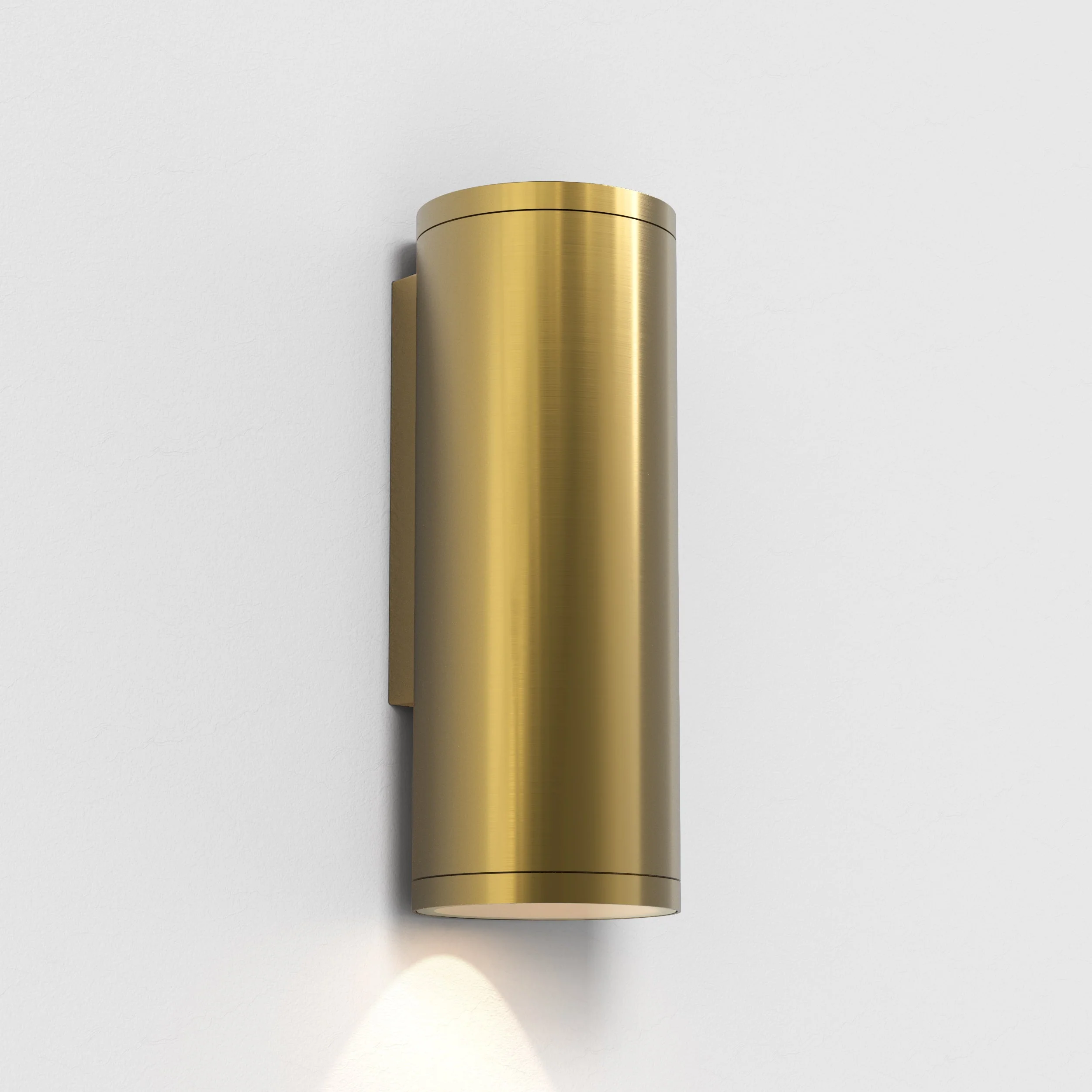 Ava 1/2Lt Coastal Coastal Wall Light in Brushed Stainless Steel/PVD Brushed Brass GU10 IP44 - Image 11