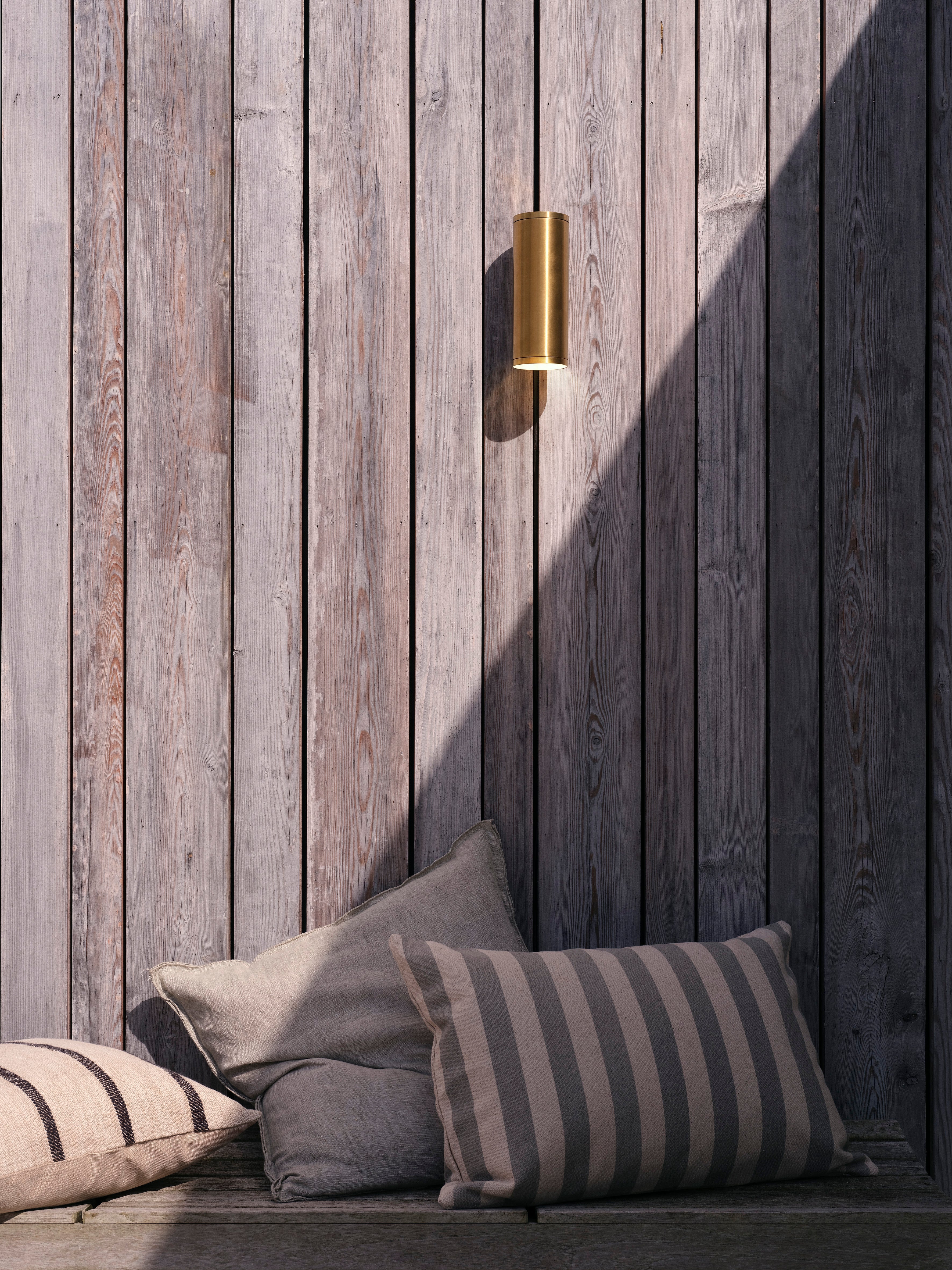 Ava 1/2Lt Coastal Coastal Wall Light in Brushed Stainless Steel/PVD Brushed Brass GU10 IP44 - Image 15