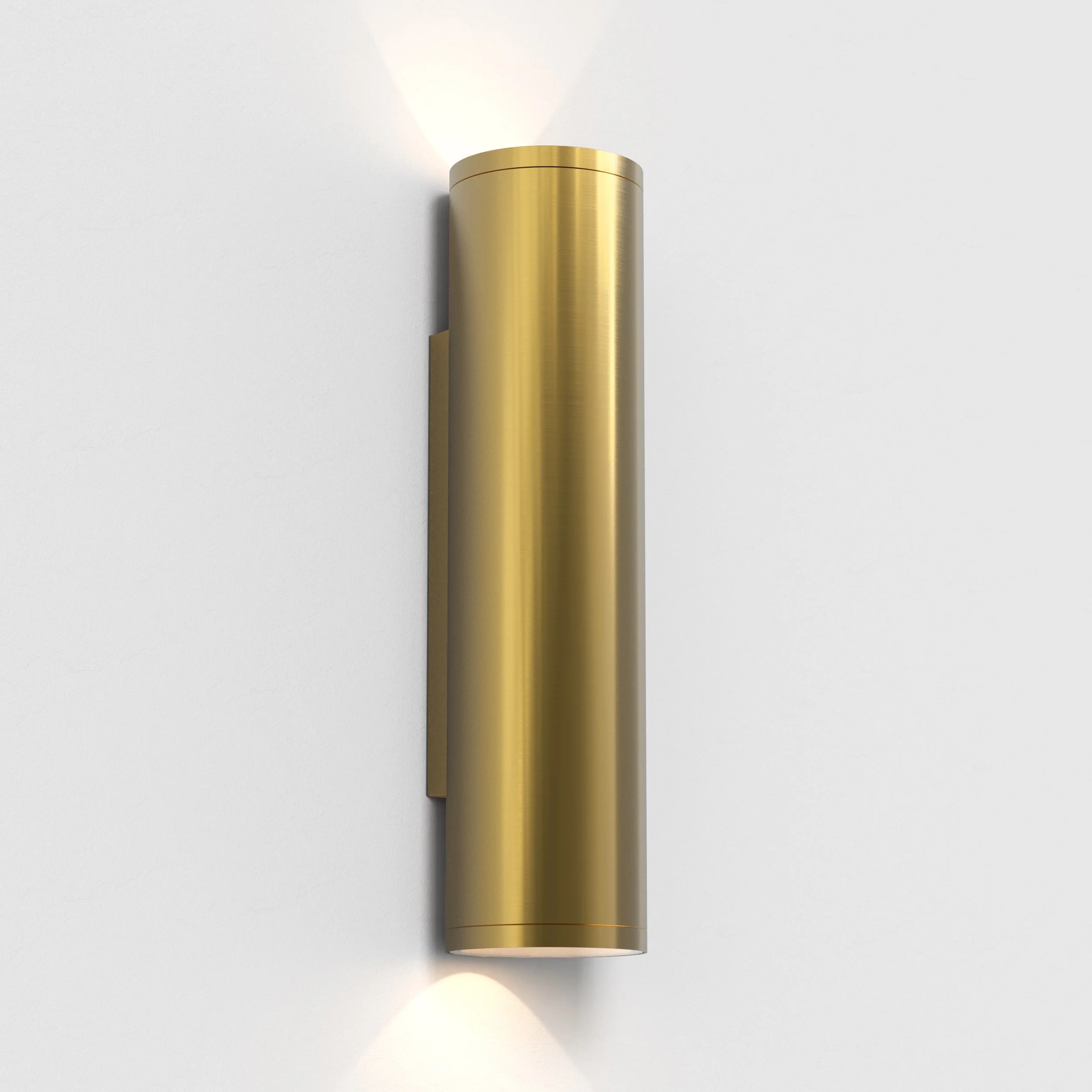 Ava 1/2Lt Coastal Coastal Wall Light in Brushed Stainless Steel/PVD Brushed Brass GU10 IP44 - Image 22