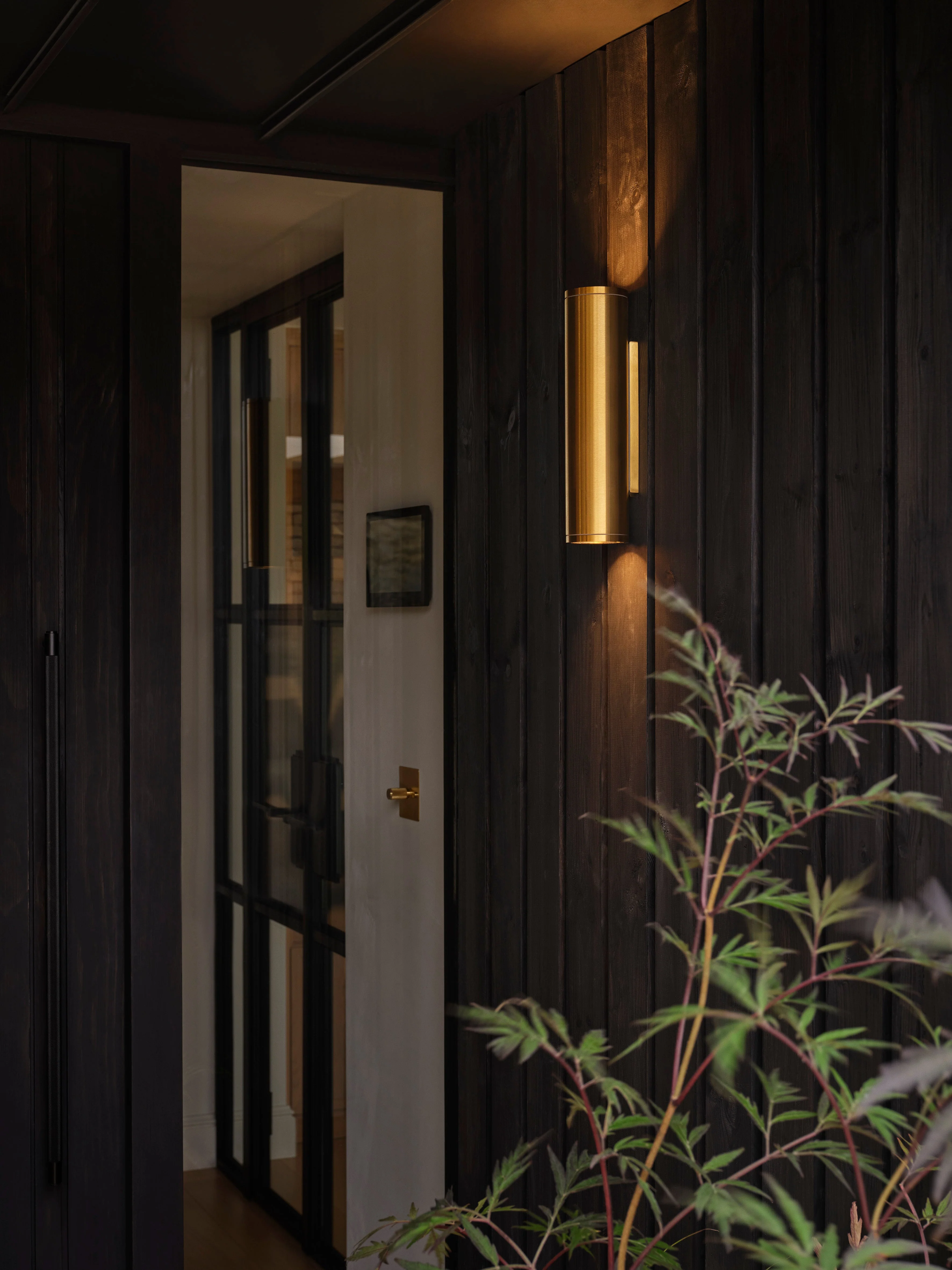 Ava 1/2Lt Coastal Coastal Wall Light in Brushed Stainless Steel/PVD Brushed Brass GU10 IP44 - Image 28