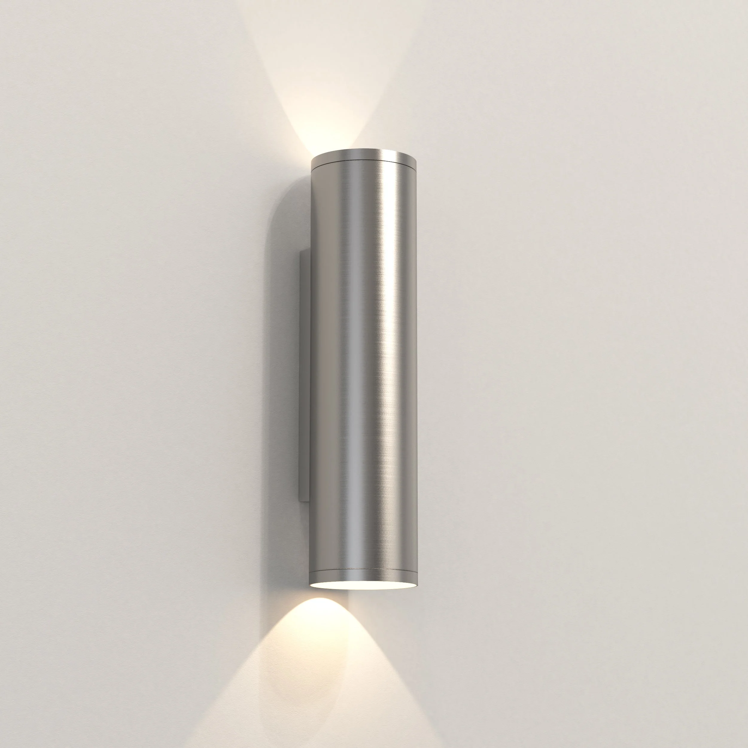 Ava 1/2Lt Coastal Coastal Wall Light in Brushed Stainless Steel/PVD Brushed Brass GU10 IP44 - Image 6