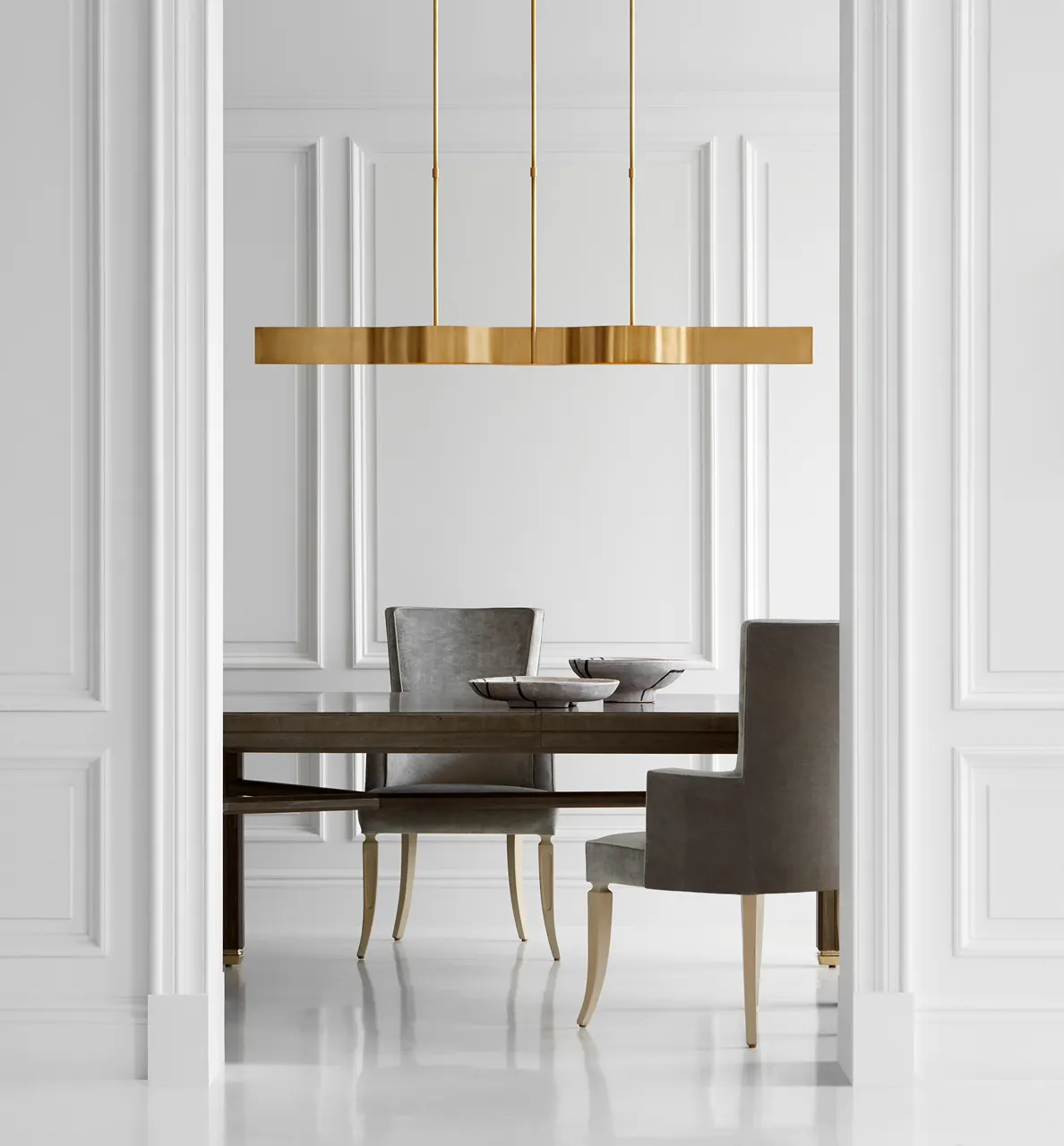 Avant Large Linear Pendant- Bronze/ Antique Brass Finishes - Image 4