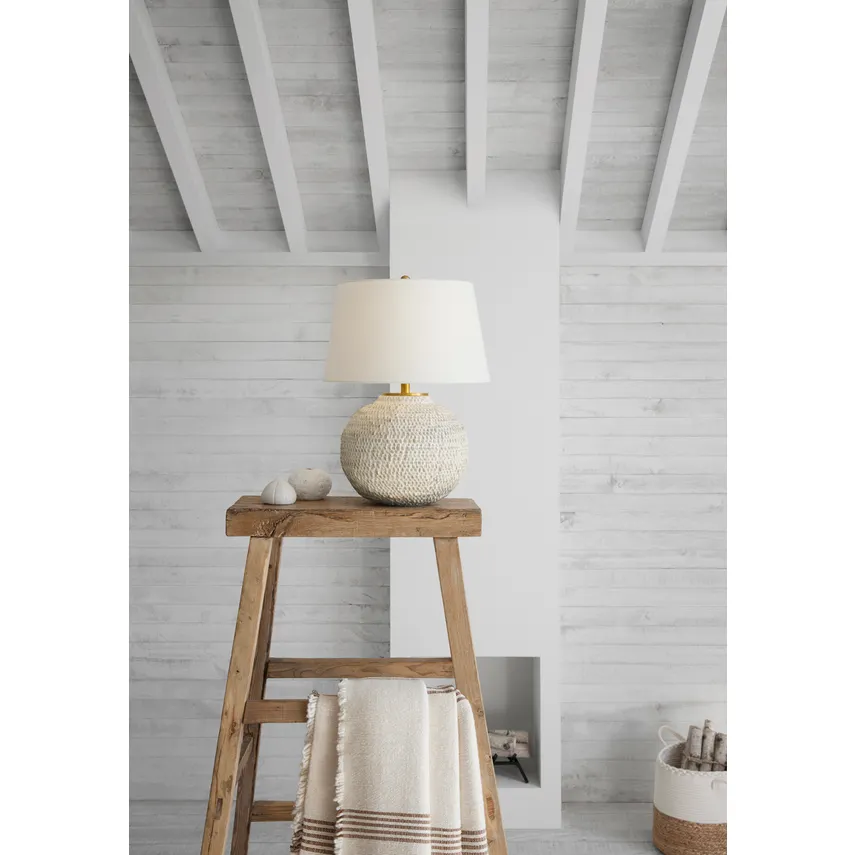 Avedon Table Lamp- Natural & Plaster White Rattan Finishes - Image 5