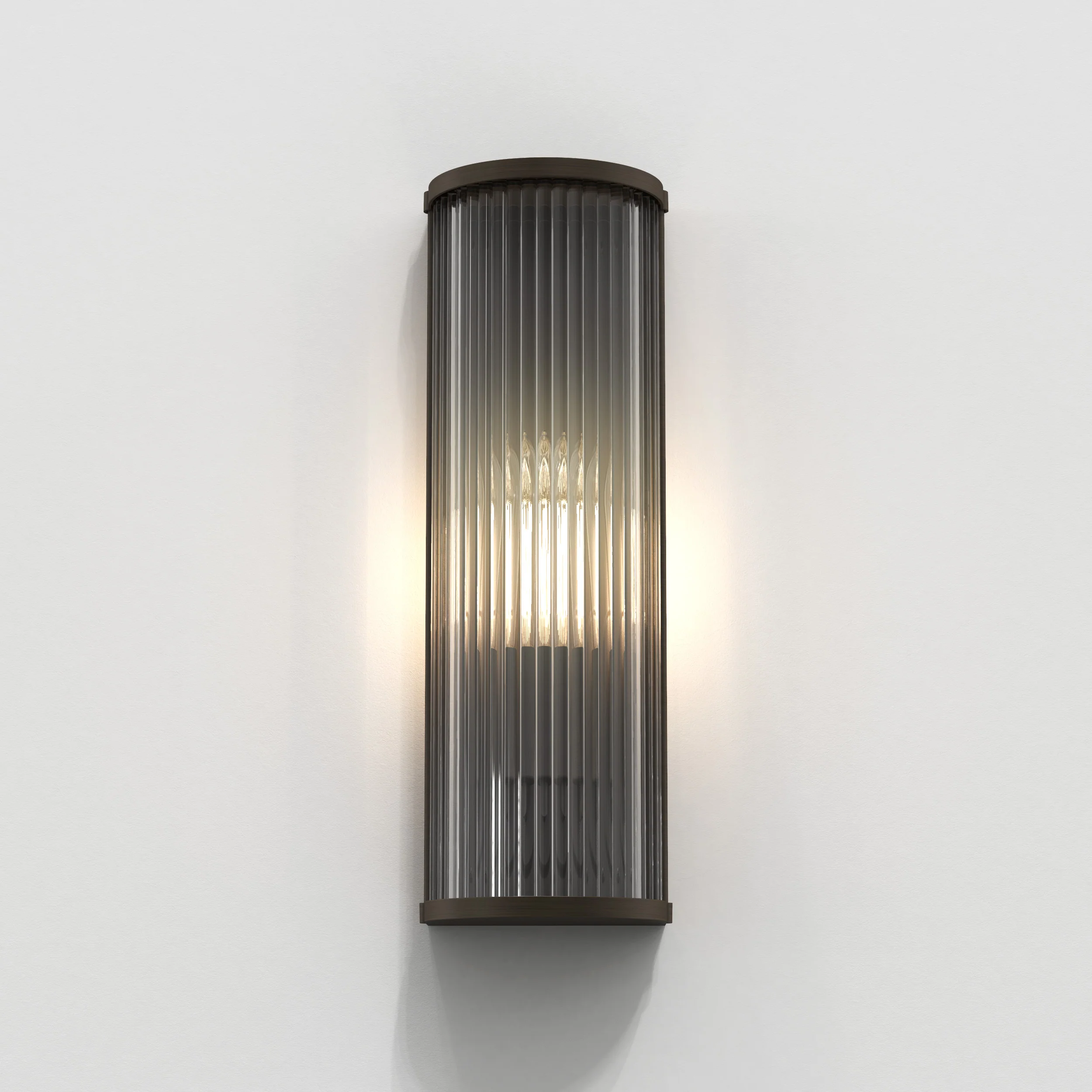 Avignon Round 375/525 Indoor Wall Light - Bronze/Antique Brass Finish - Image 3