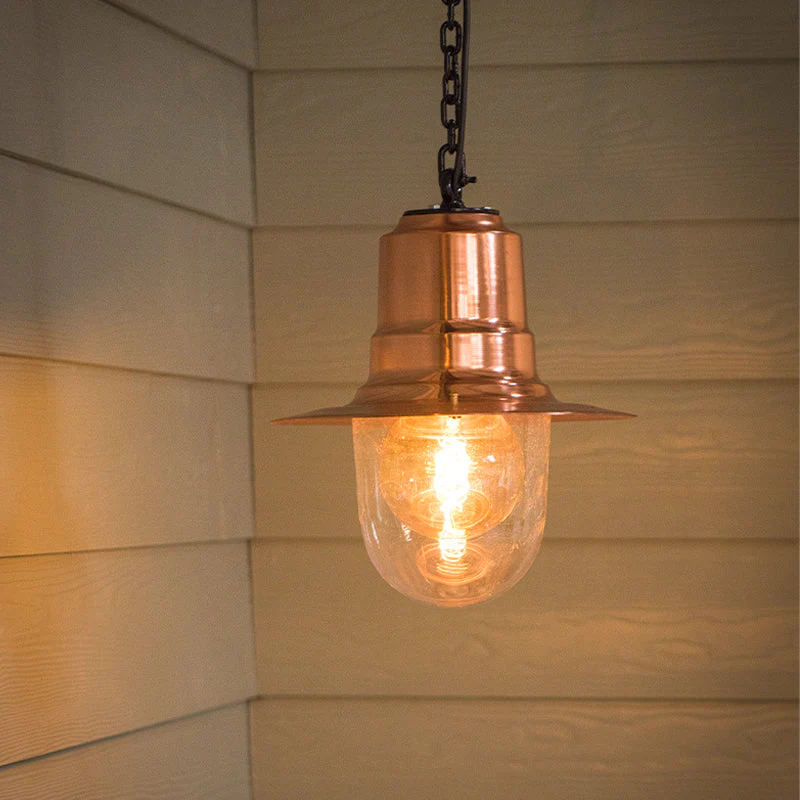 Avonshire Railway Style 1Lt Outdoor Pendant - Cast Iron/Copper - Image 14