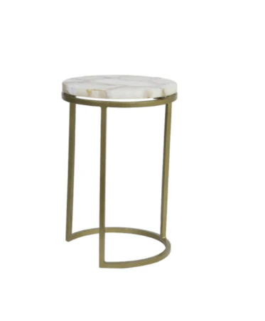 Axat Side Table- Antique Bronze/ Brown Black Finishes - Image 7