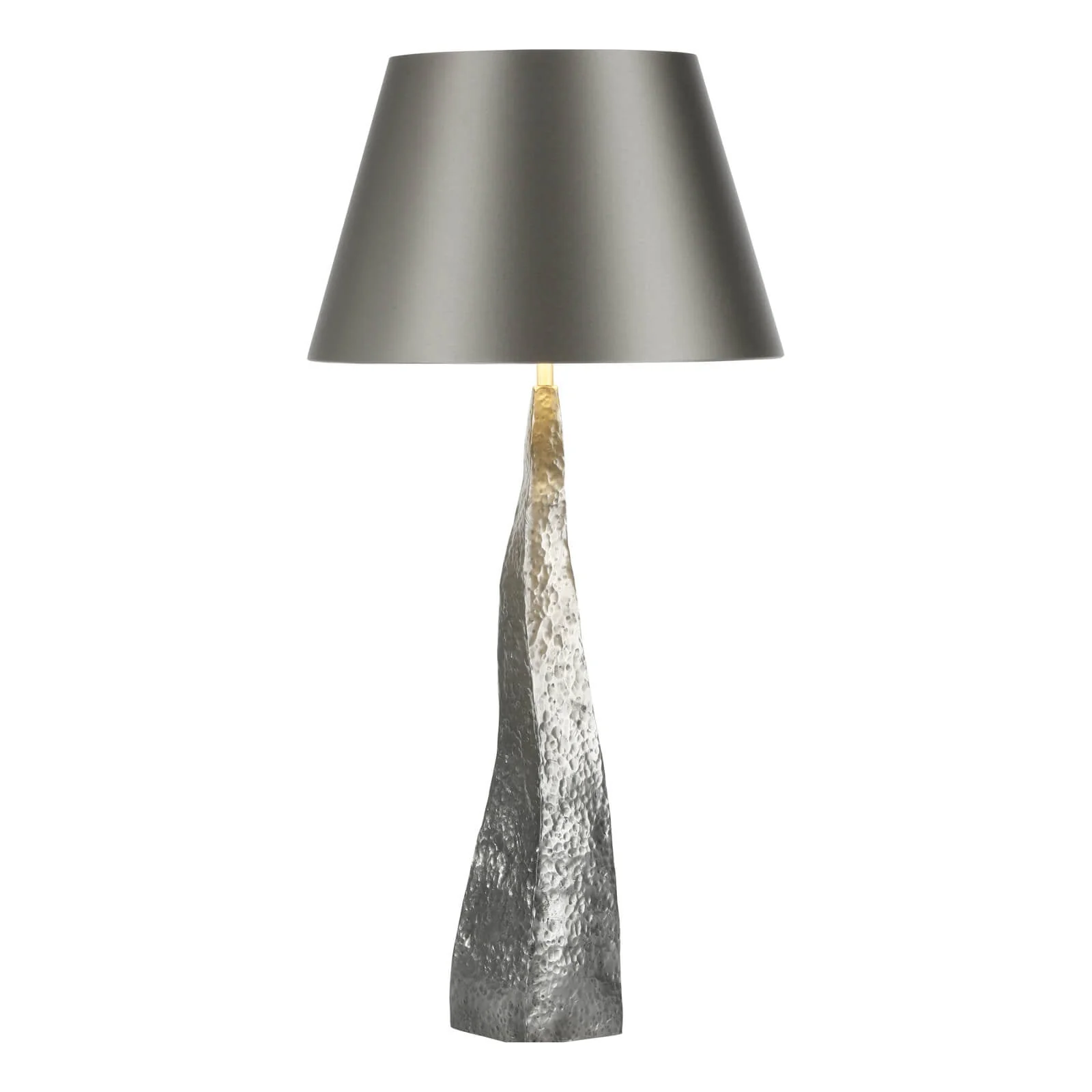 Aztec Table Lamp Copper/Pewter Base Only E27 - Image 2