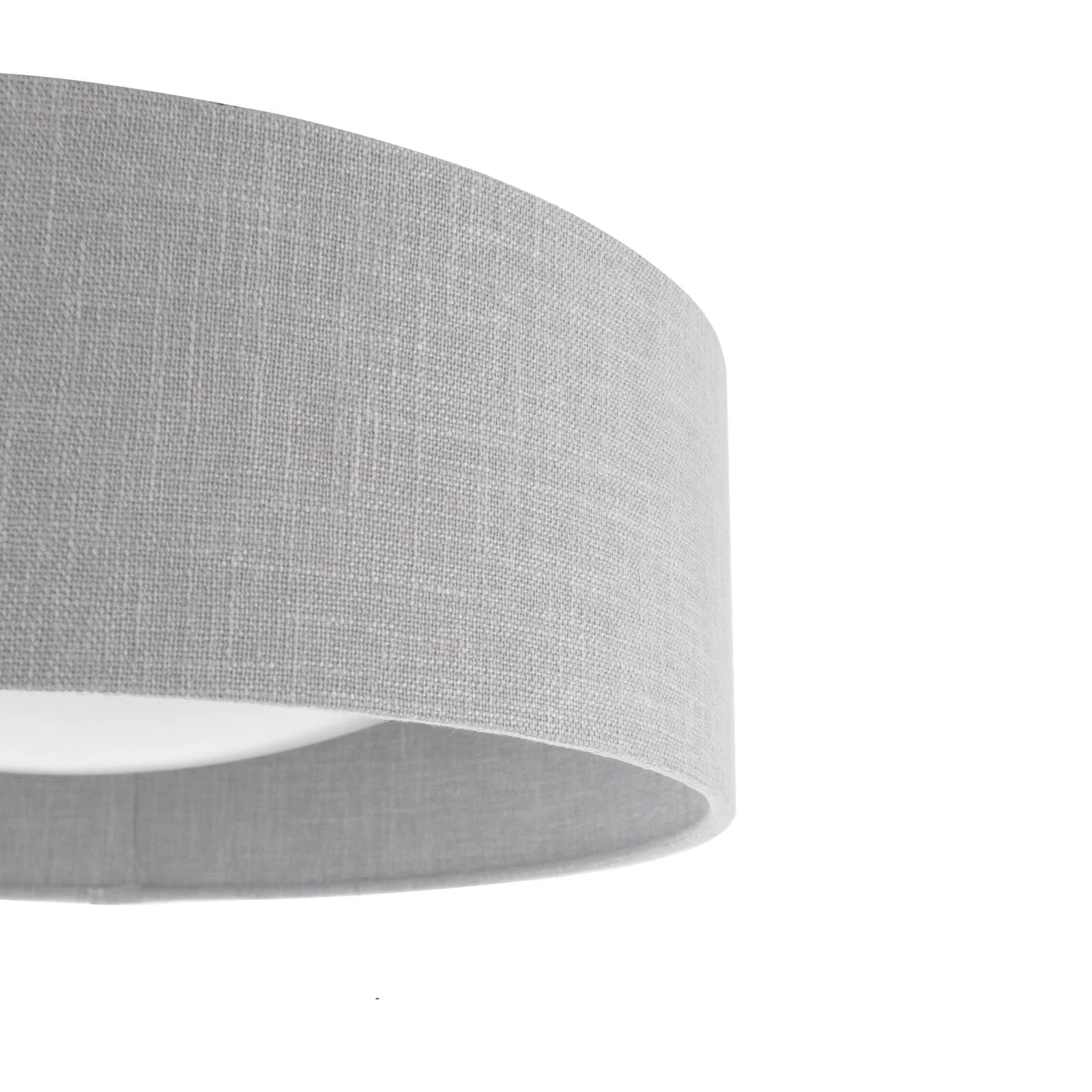 Bacall 2 Light Flush Natural/Silver Shade - Image 3