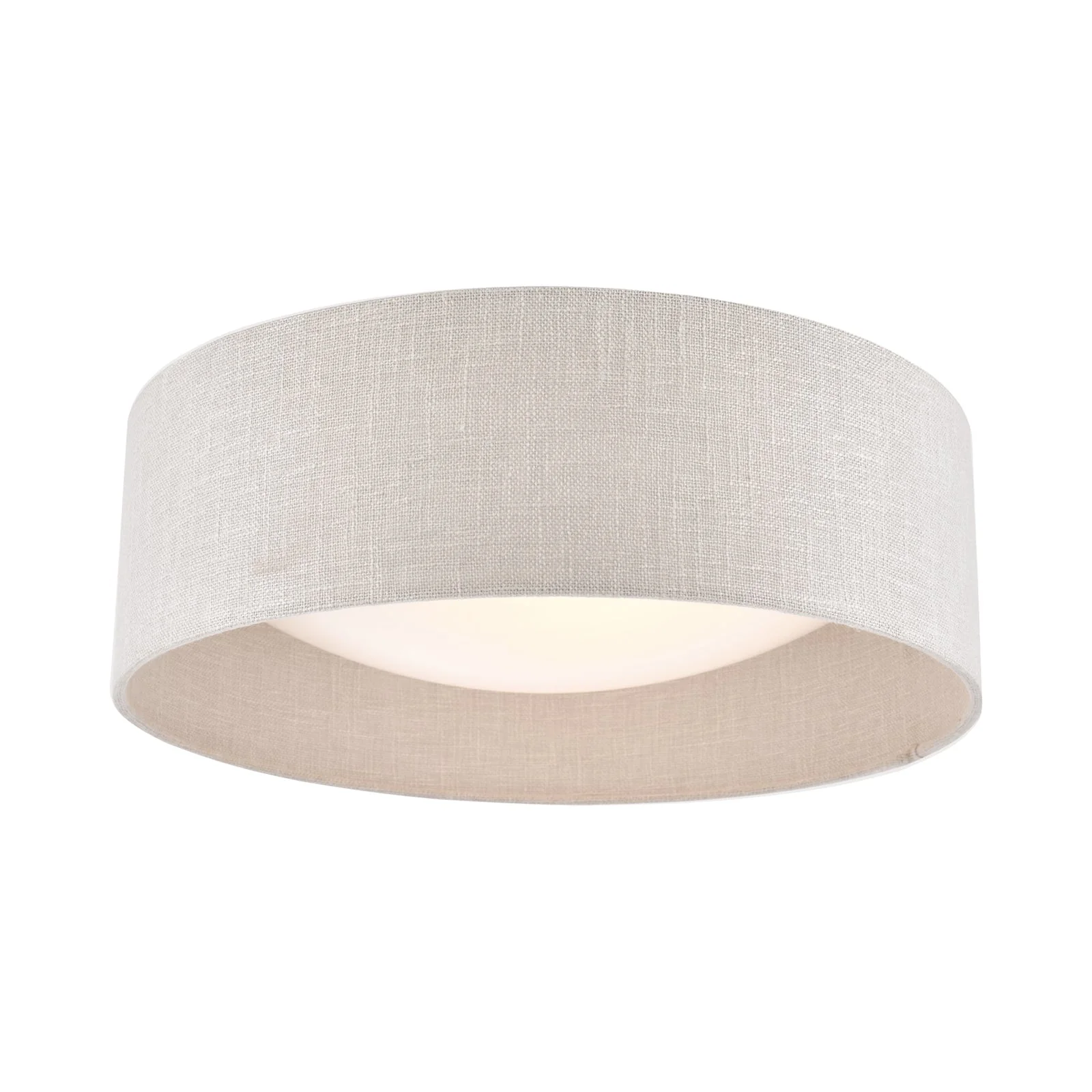 Bacall 2 Light Flush Natural/Silver Shade - Image 7