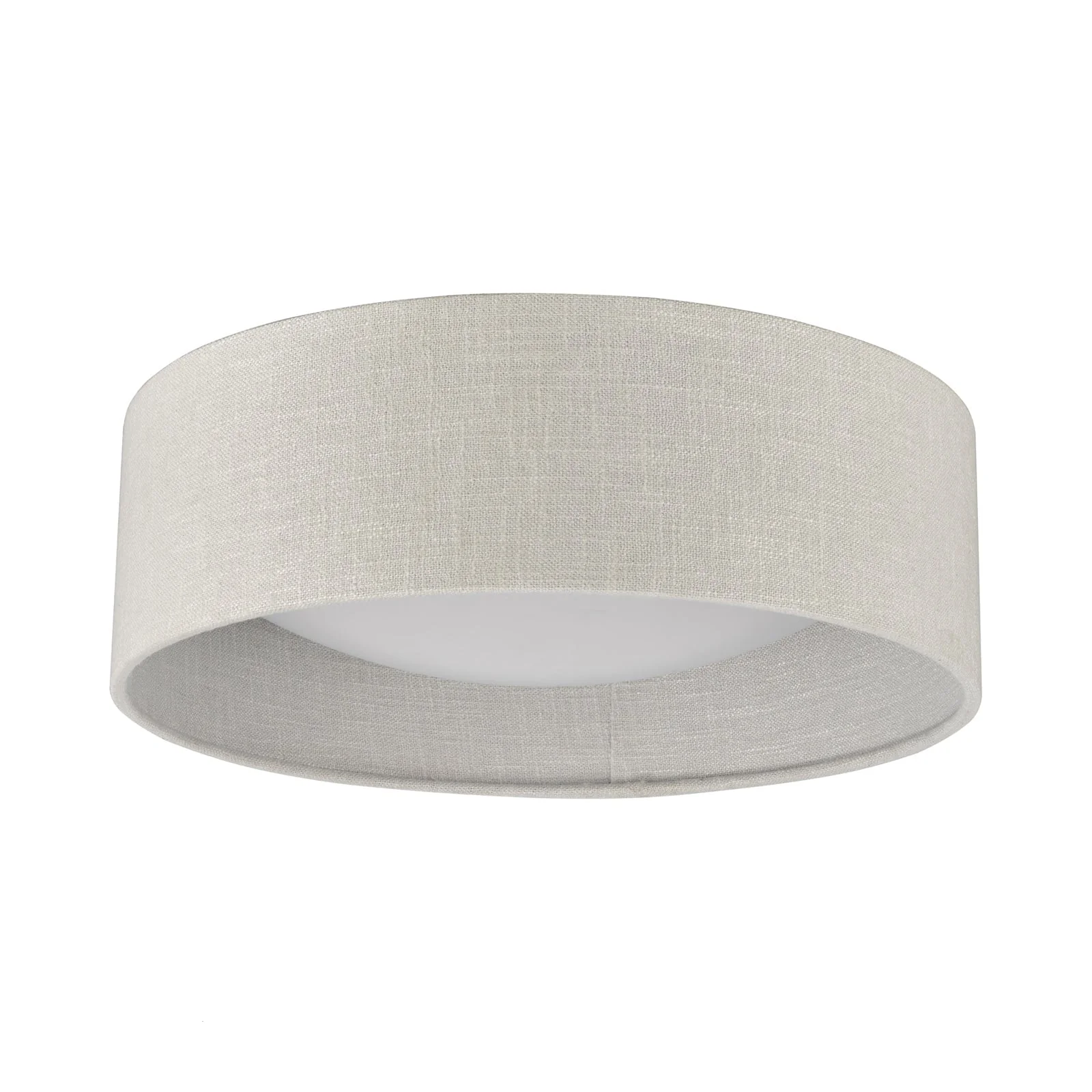 Bacall 2 Light Flush Natural/Silver Shade - Image 8